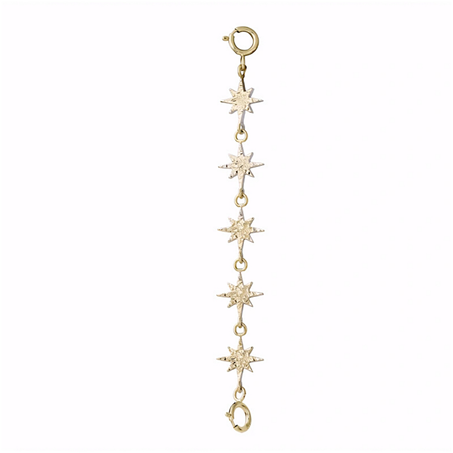 18K Gold Scale Star Double-sided Extension Chain Accessories Multipurpose Clasp