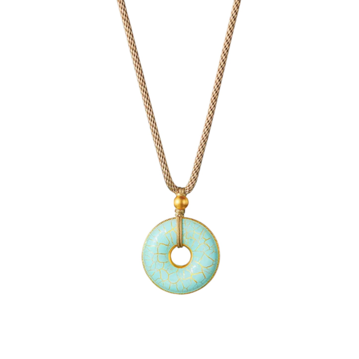 24K 999 Gold Perfect Harmony Health and Peace Treasure Pendant