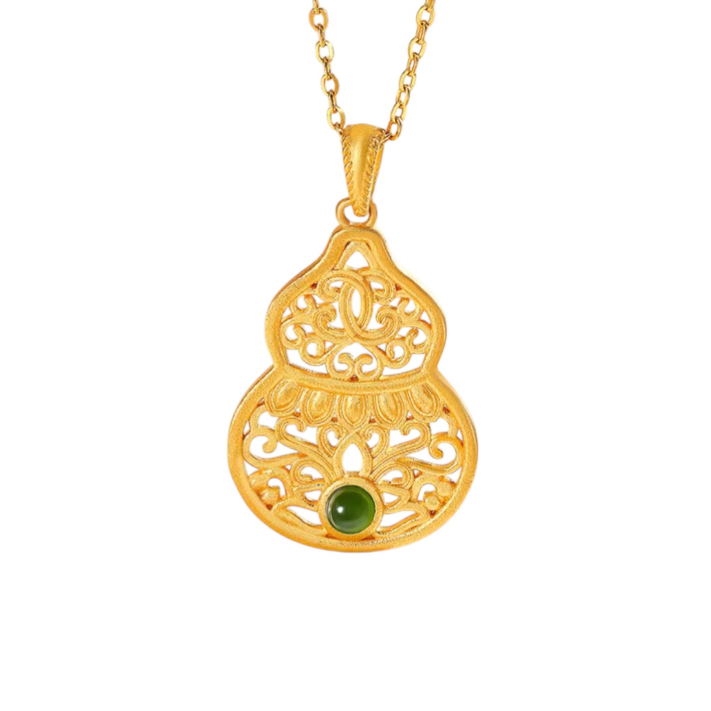 24k Gold Lucky Gourd Pendant