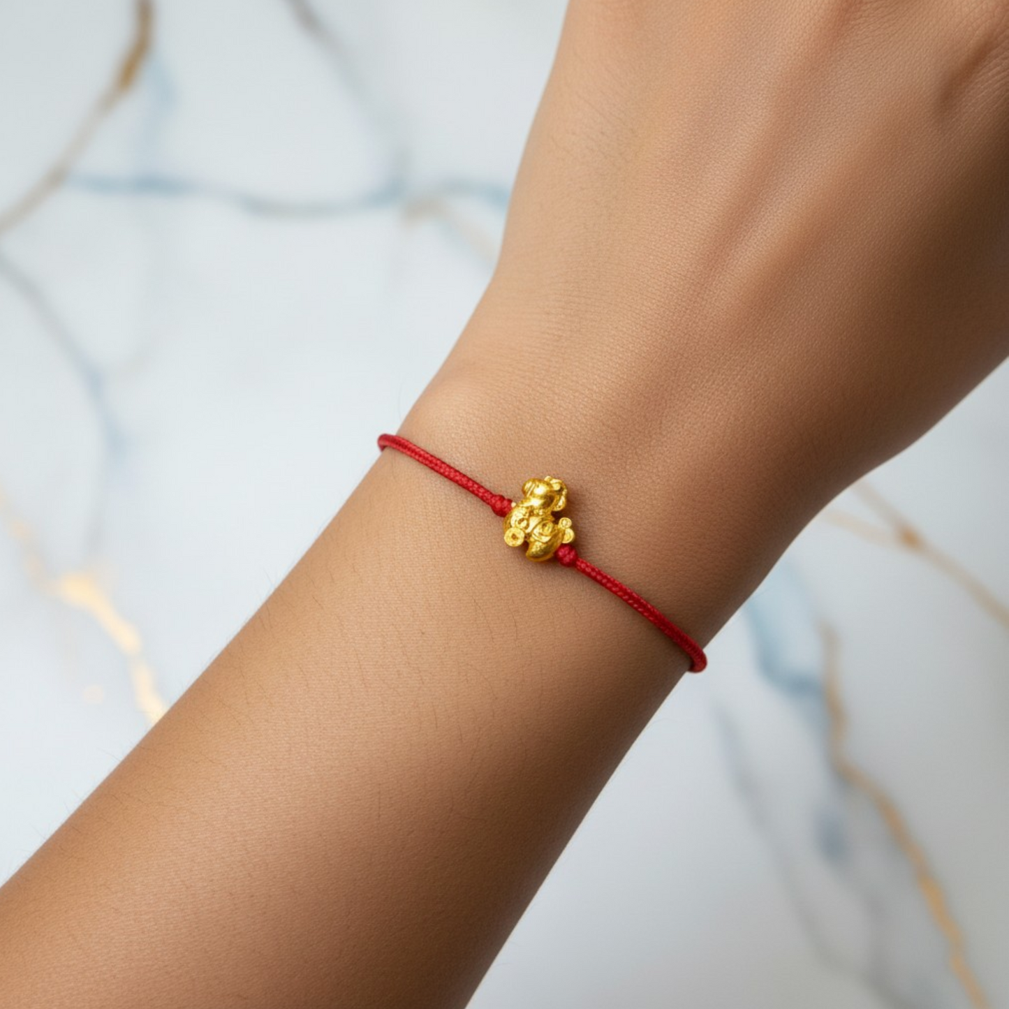 24K Gold Zodiac Horse Spacer Charm