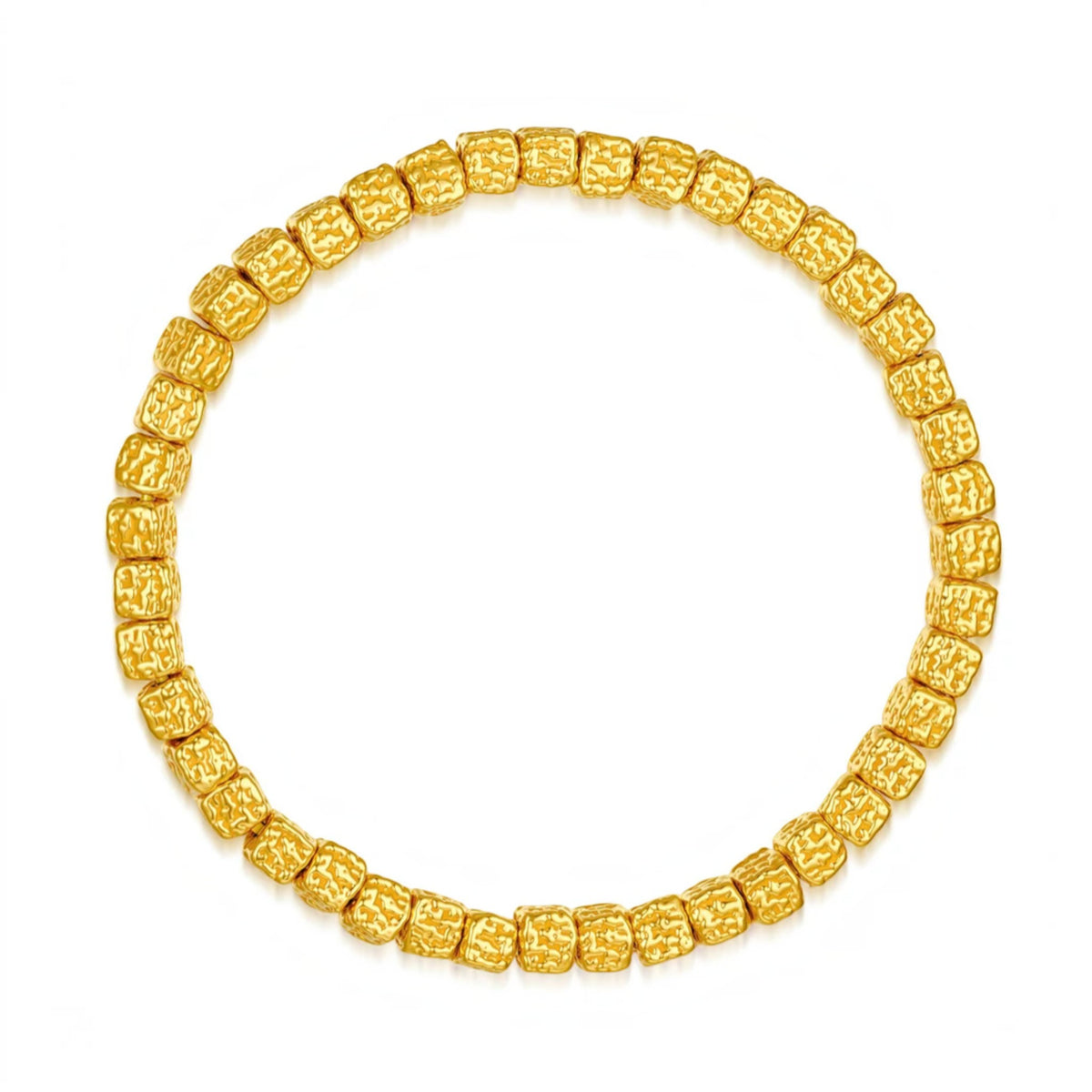 24K Gold Beads Bracelet