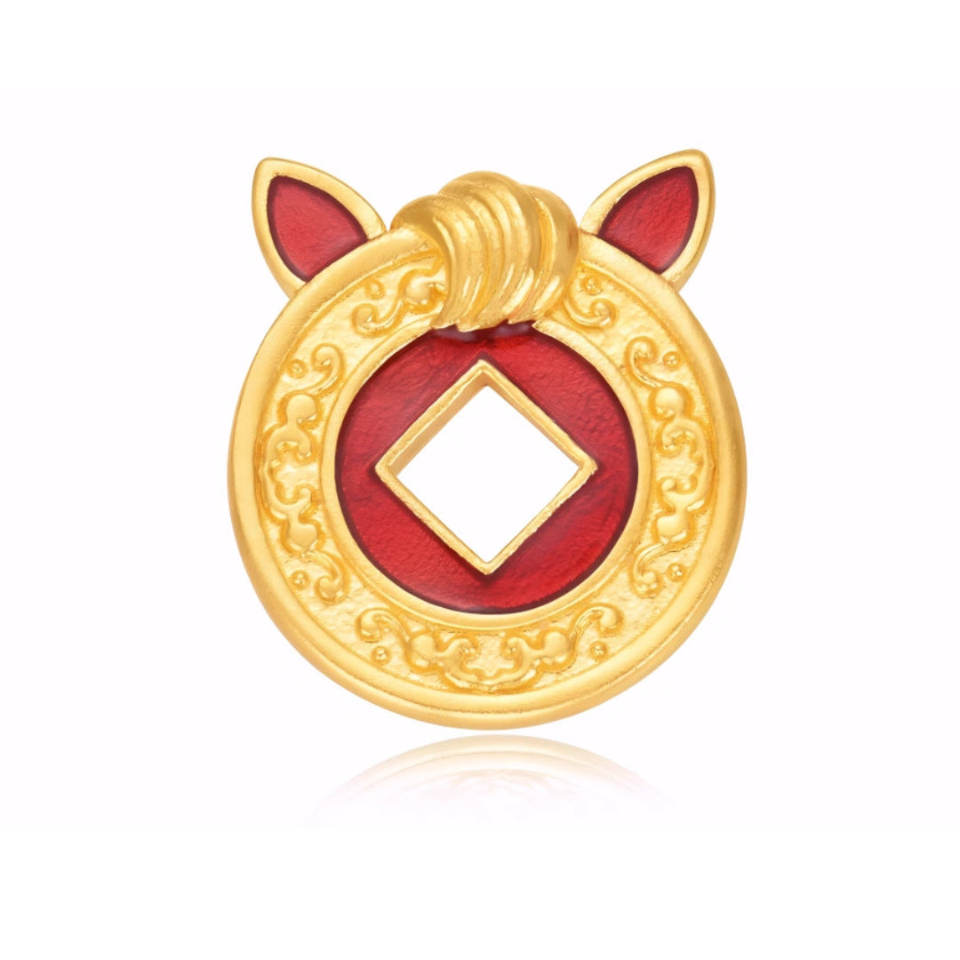 24k Real Gold Zodiac Year of Horse namel Ancient Style Gold Coin Collection