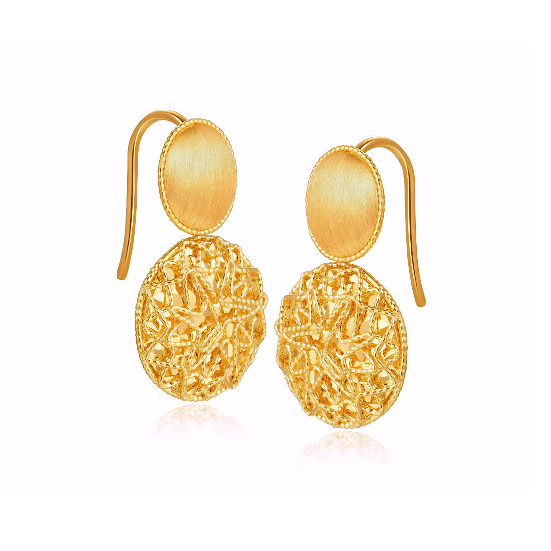 24K Real Gold Minimal Hoop Earrings