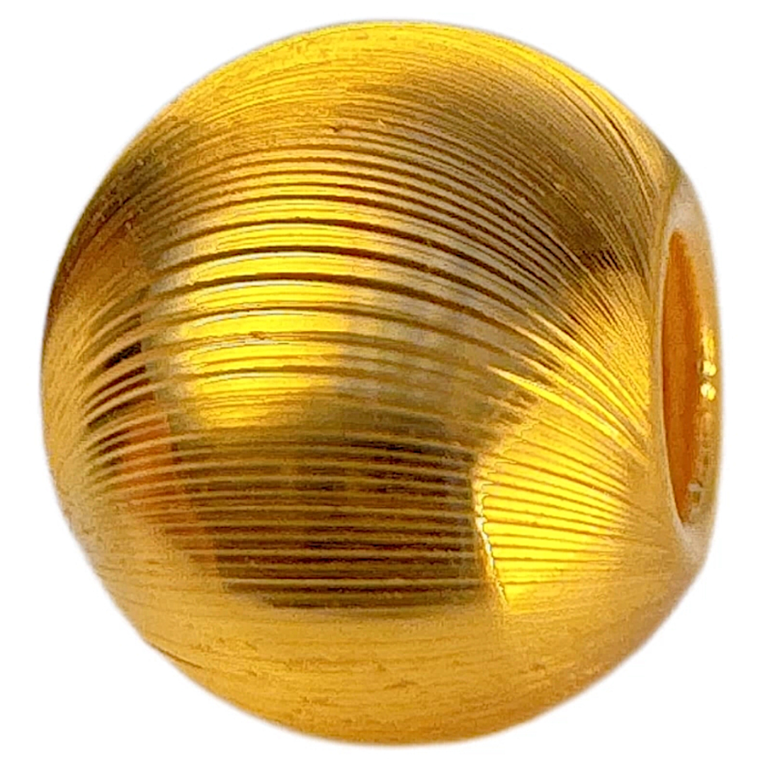 24k Pure 999 Gold D.I.Y Loose Small Round Cat's Eye beads Spacer Accessories For Jewelry Making Craft