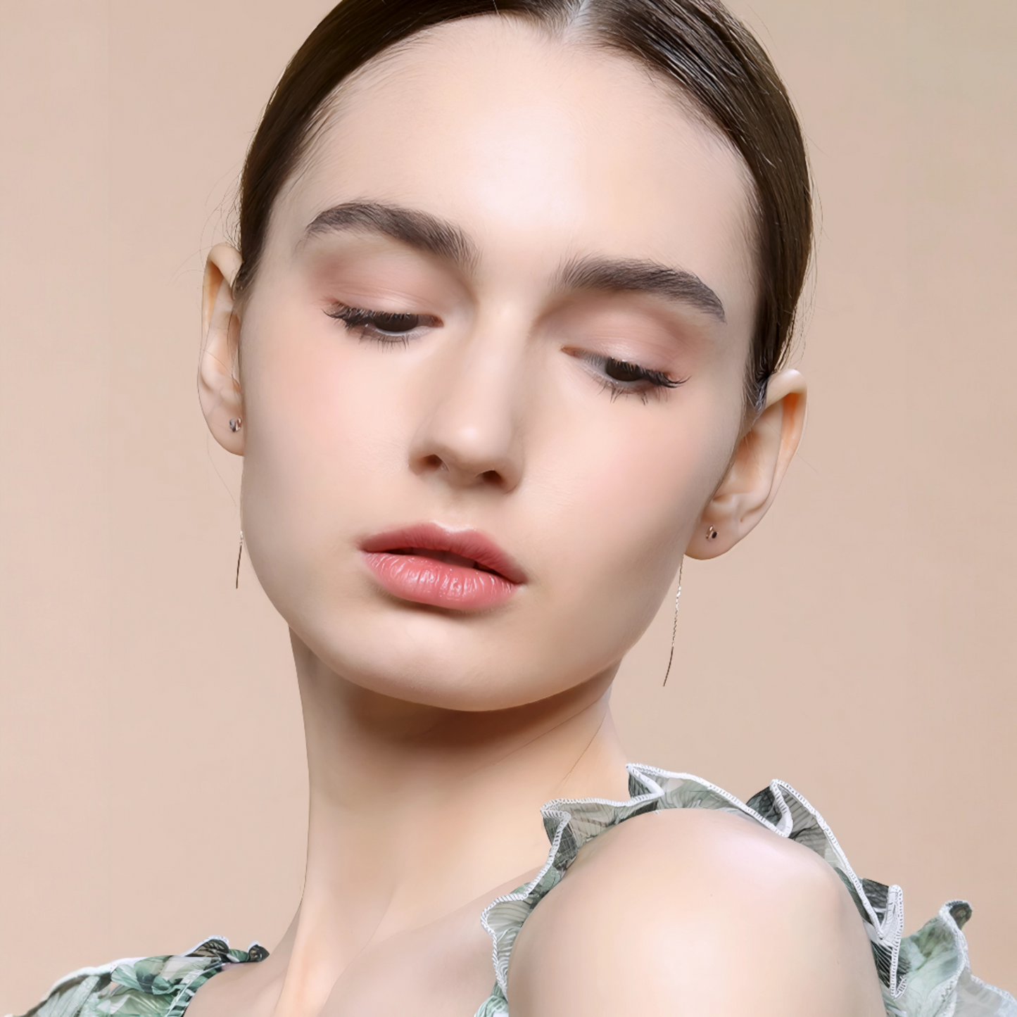 18K Gold Rose Gold Unique and Trendy Threader Butterfly Earrings