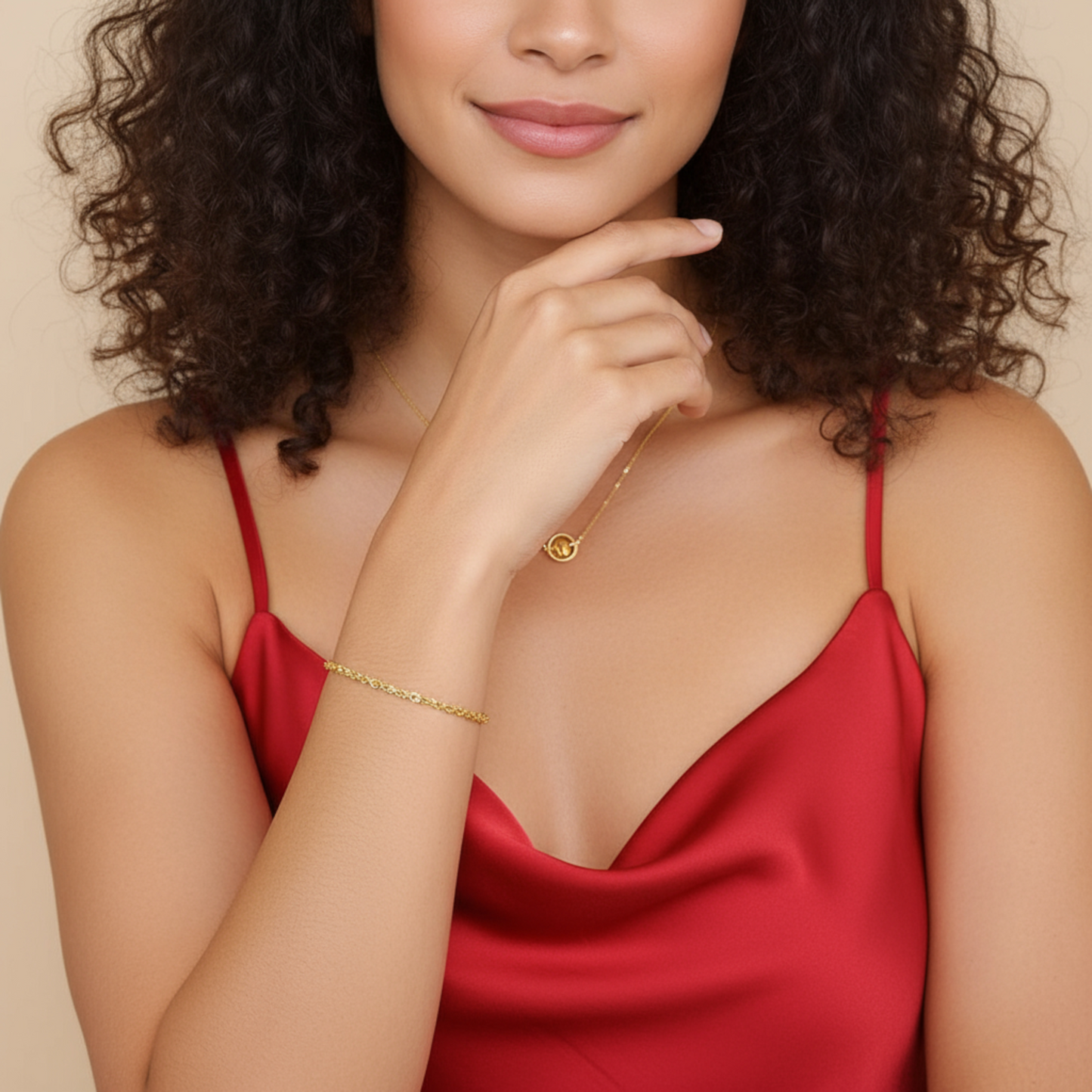 24K Gold Chain Phoenix Tail Bracelet