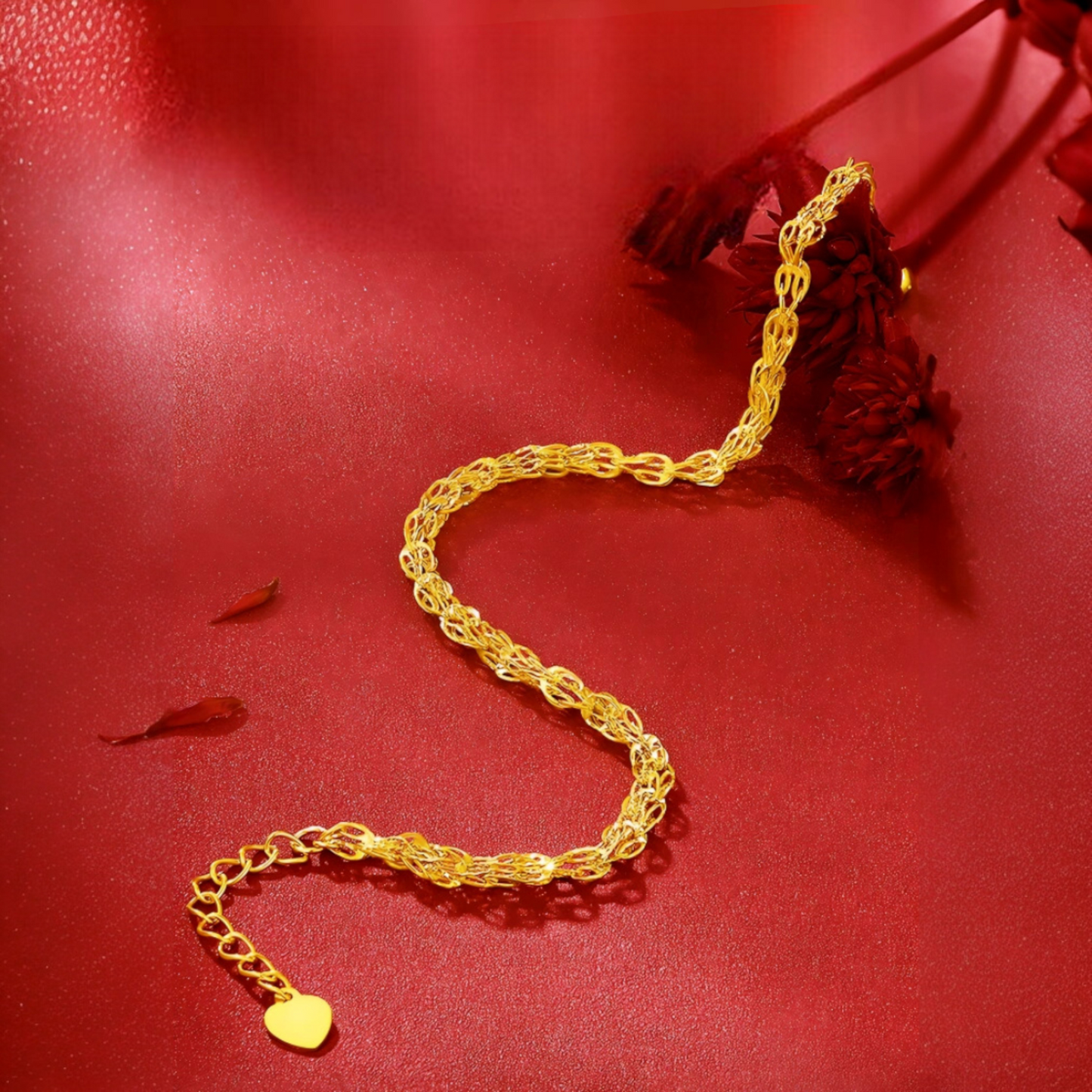 24K Gold Chain Phoenix Tail Bracelet