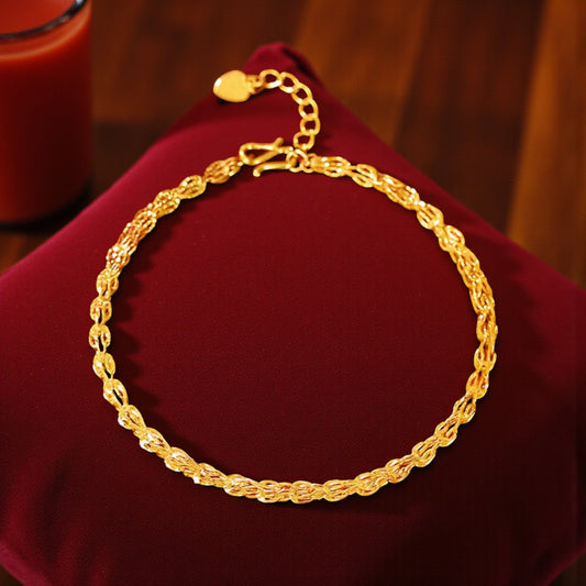 24K Gold Chain Phoenix Tail Bracelet