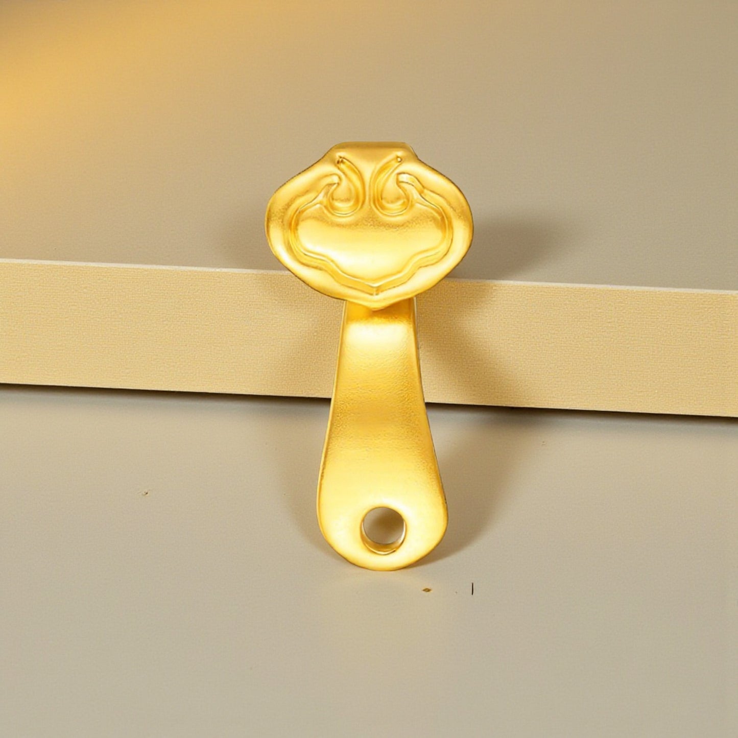 24K 999 5D Hard Gold Lucky Ruyi Charm Red Rope Braided Bracelet