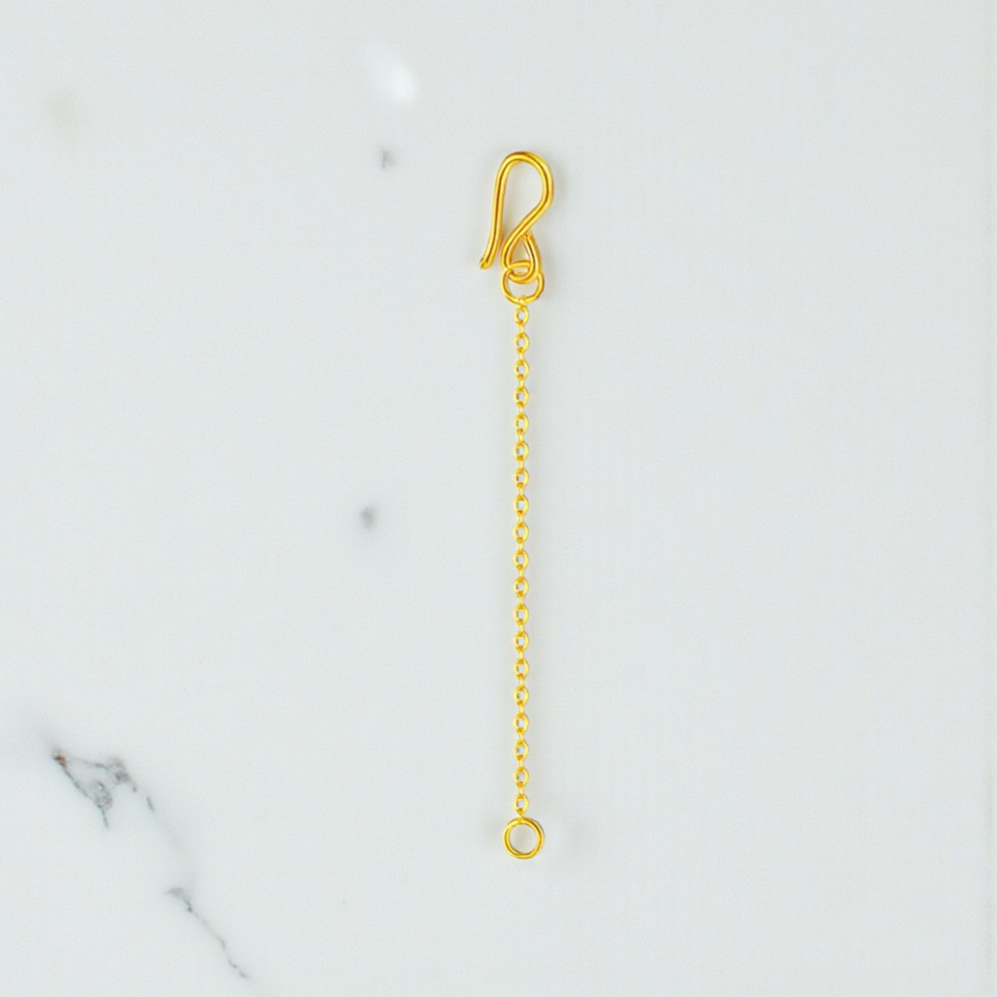 24K 999 Gold Extension Chain O-shaped Extend Chain D.I.Y Accessories Multipurpose