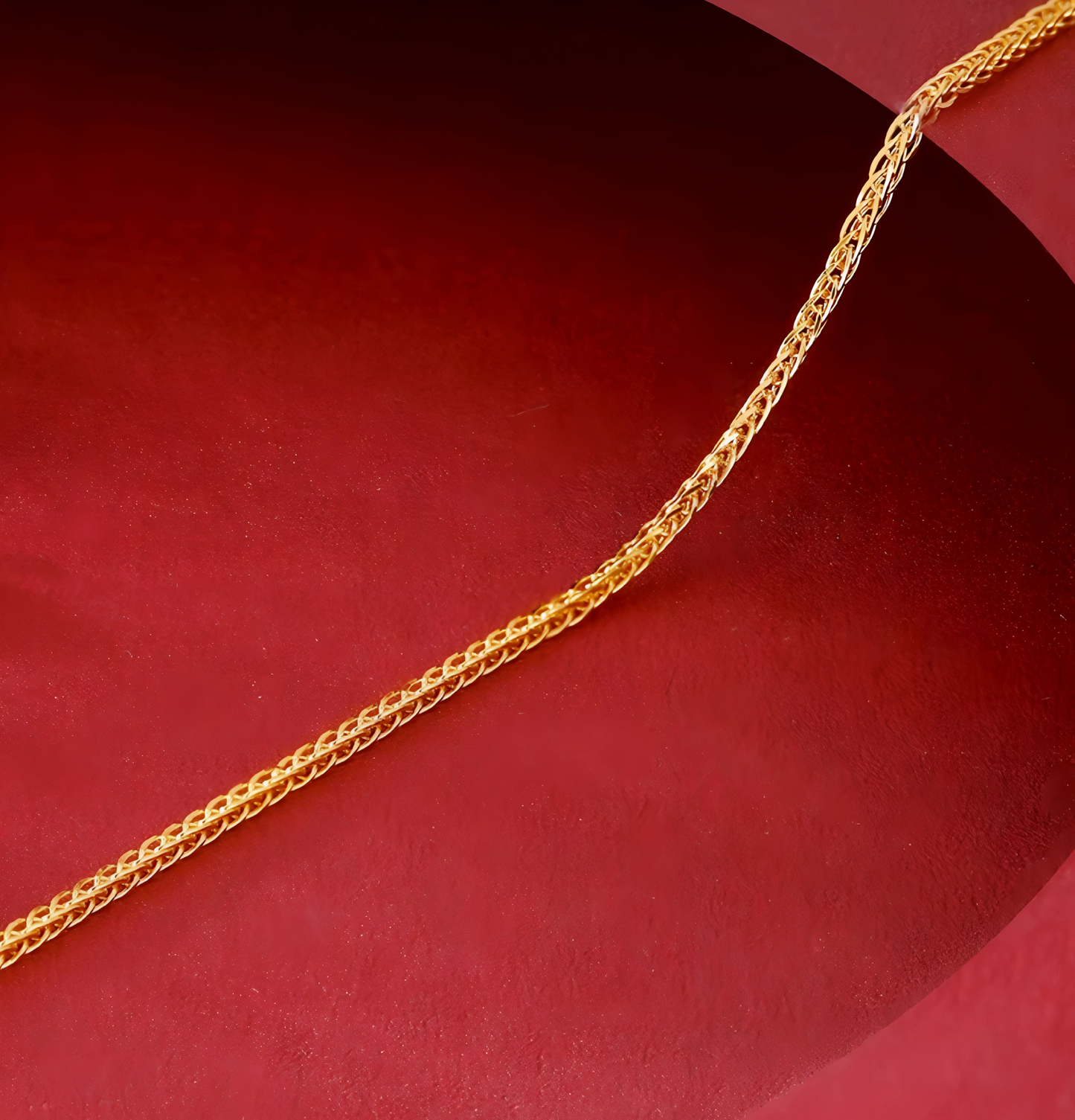 24K 999 Gold Chopin Chain Necklace