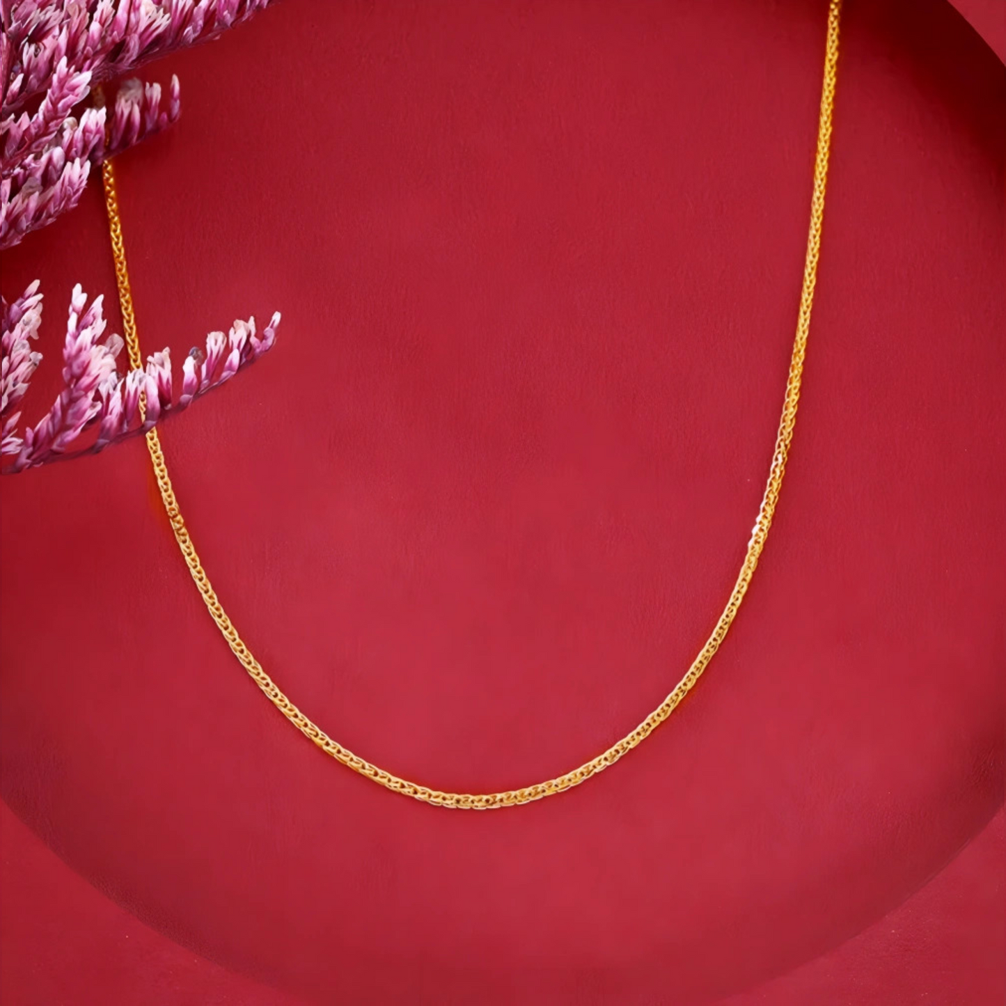 24K 999 Gold Chopin Chain Necklace