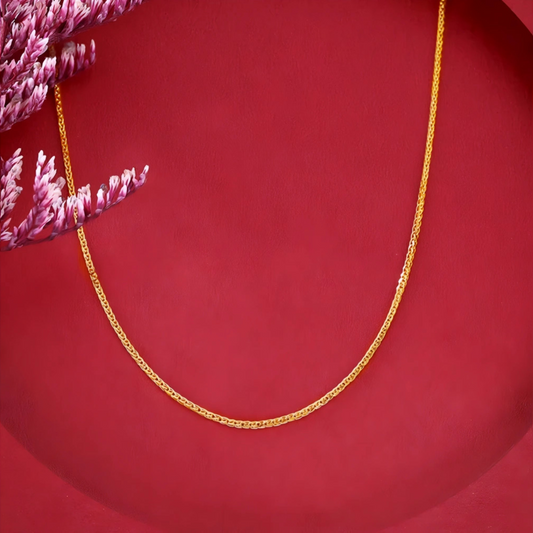 24K 999 Gold Chopin Chain Necklace