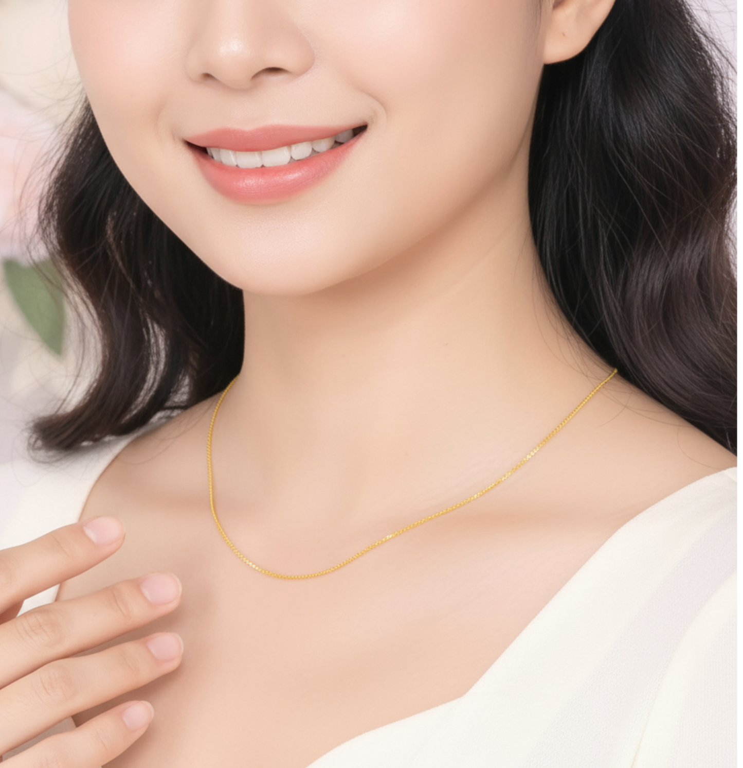 24K 999 Gold Chain Necklace