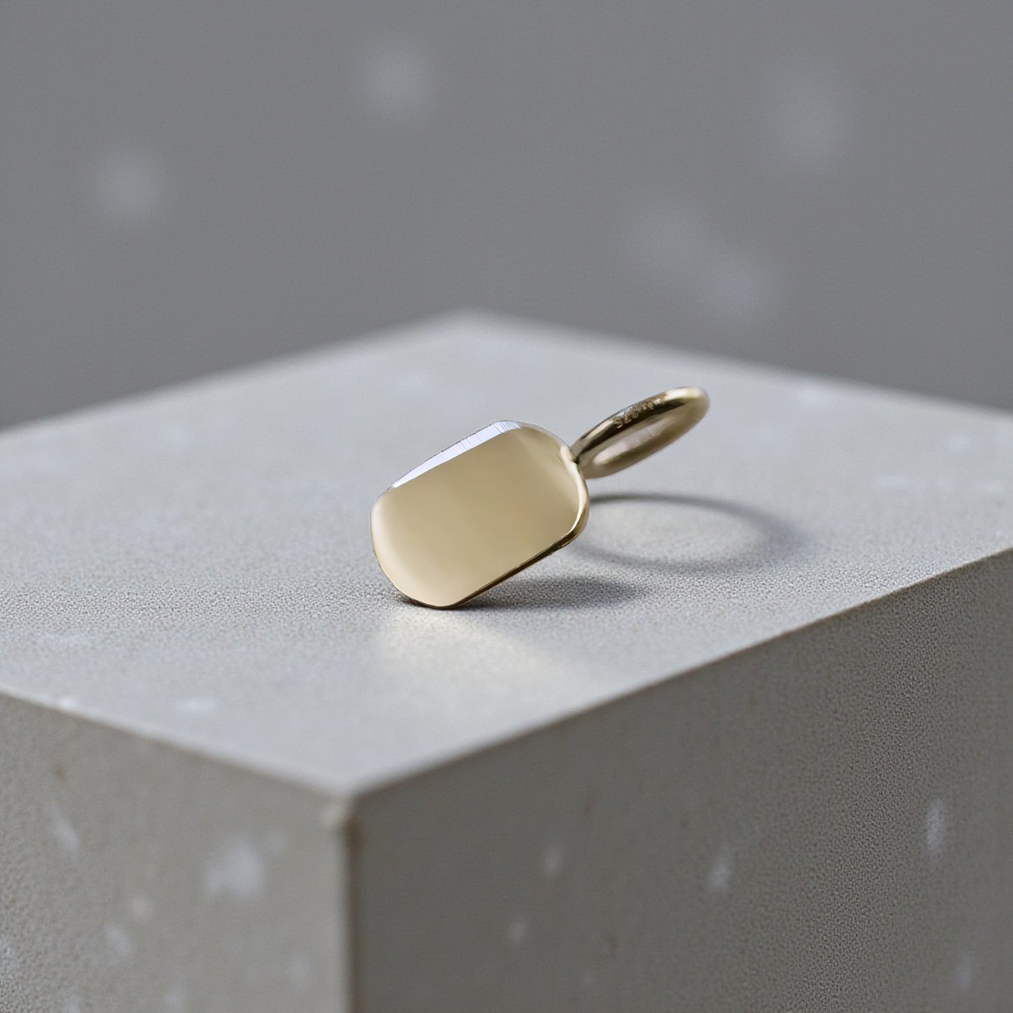 9K Gold Minimal Dainty Chinese Bringing wealth and good fortune Pendant D.I.Y Charm