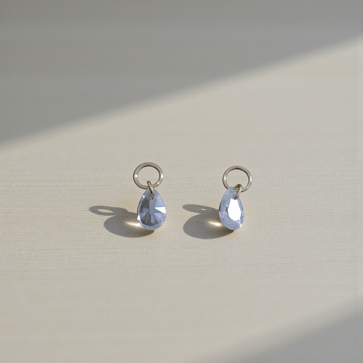 14K Gold Minimal Dainty Delicate Teardrop D.I.Y Charm Pendant