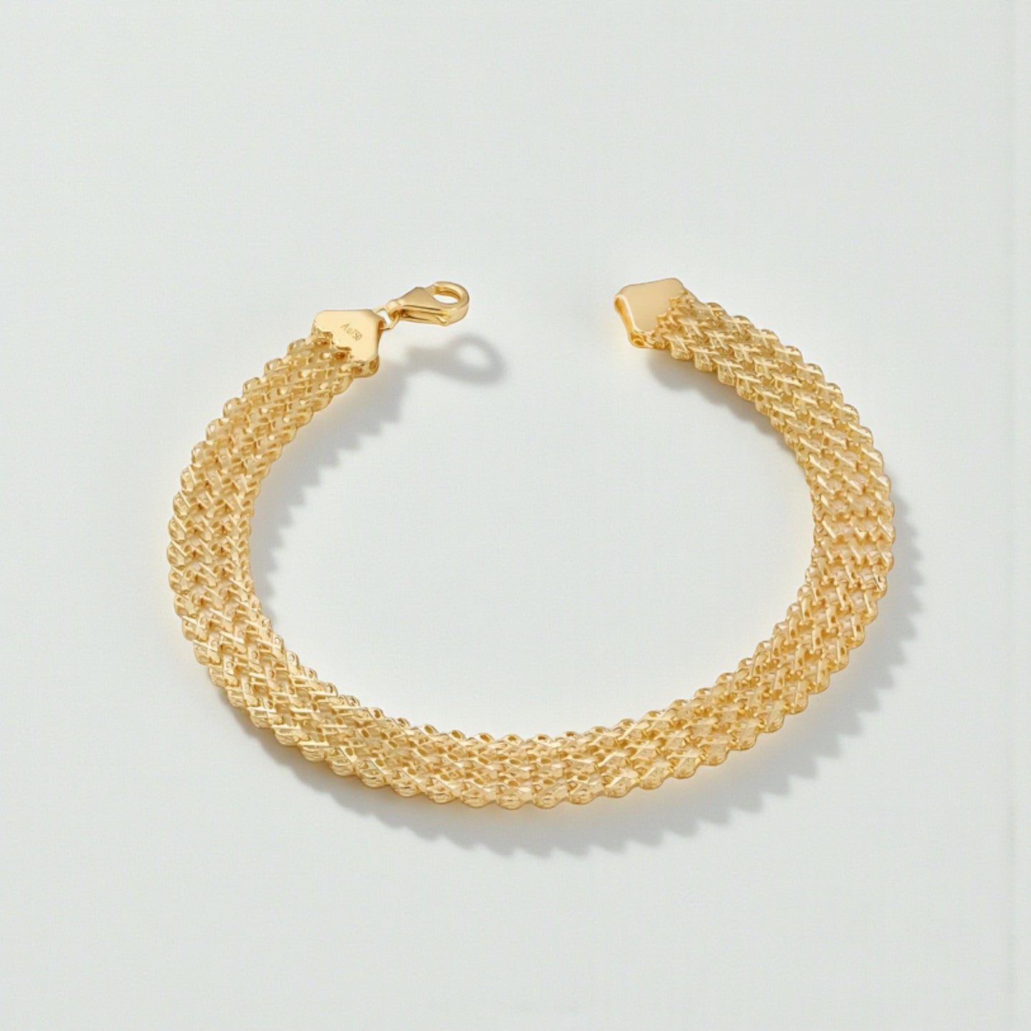 Genuine 18K Yellow Gold Chain Bracelet