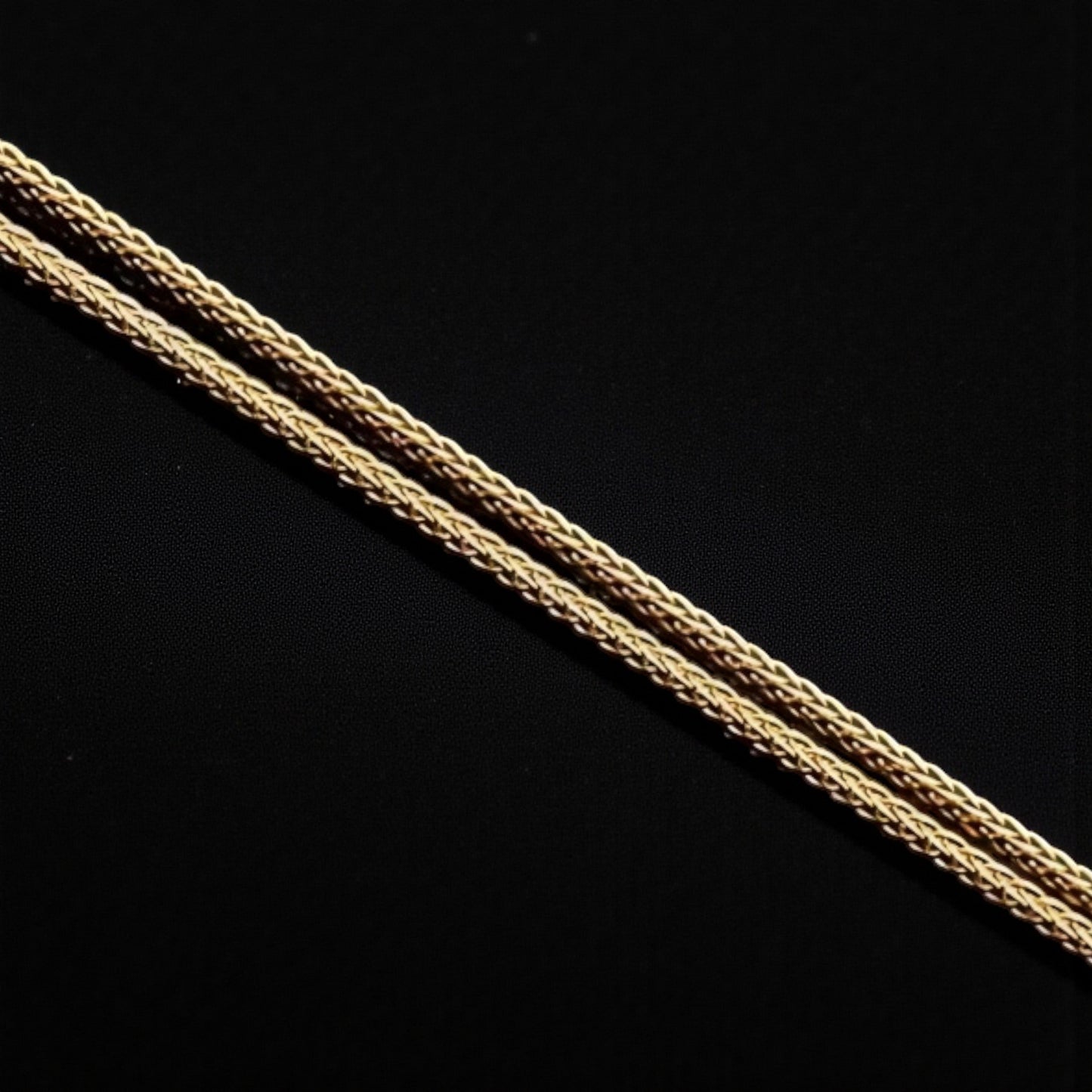 Genuine 18K Gold Solid Chopin Necklace Chain Suitable for Men and Women