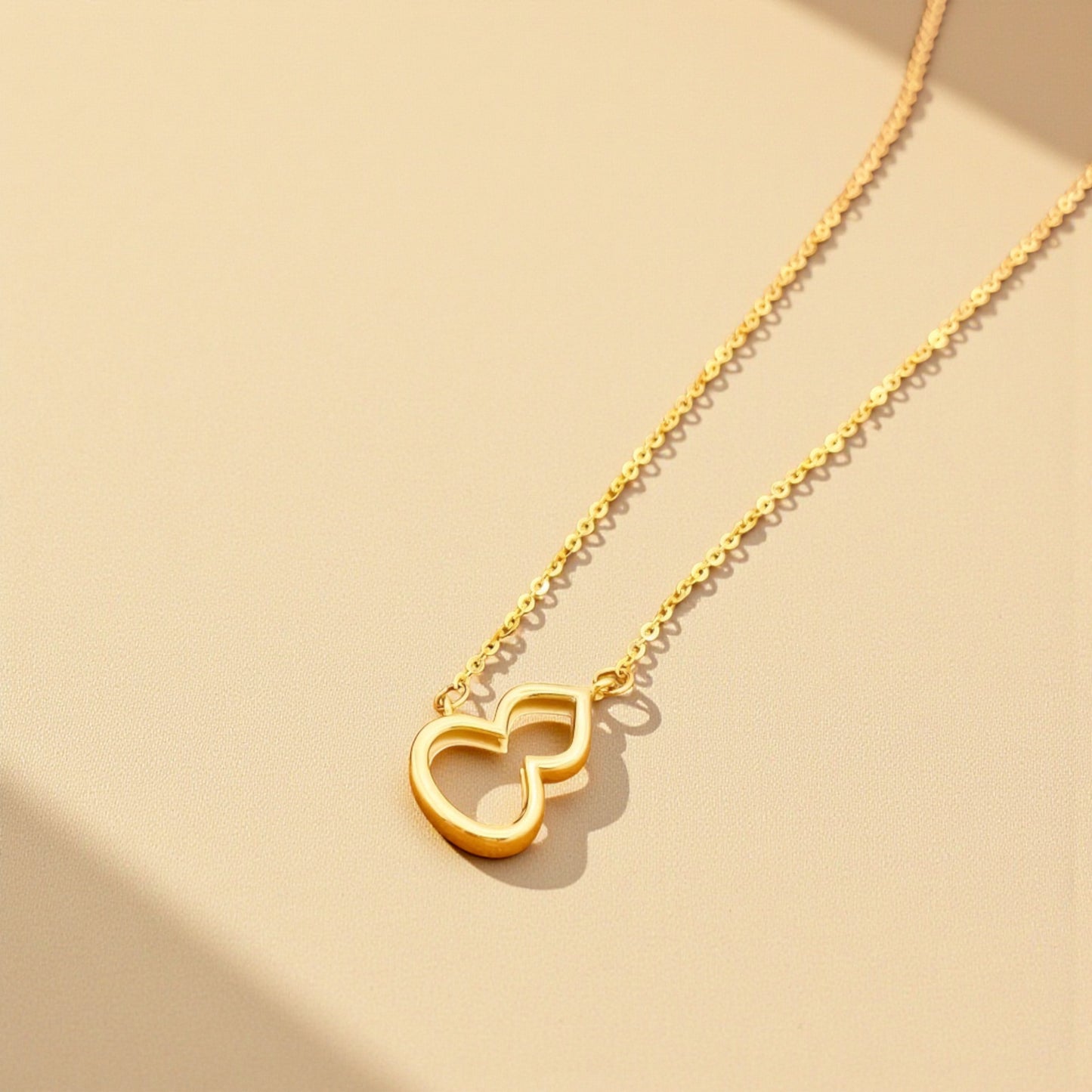 18K Gold Luck Lucky Gourd Pendant Necklace