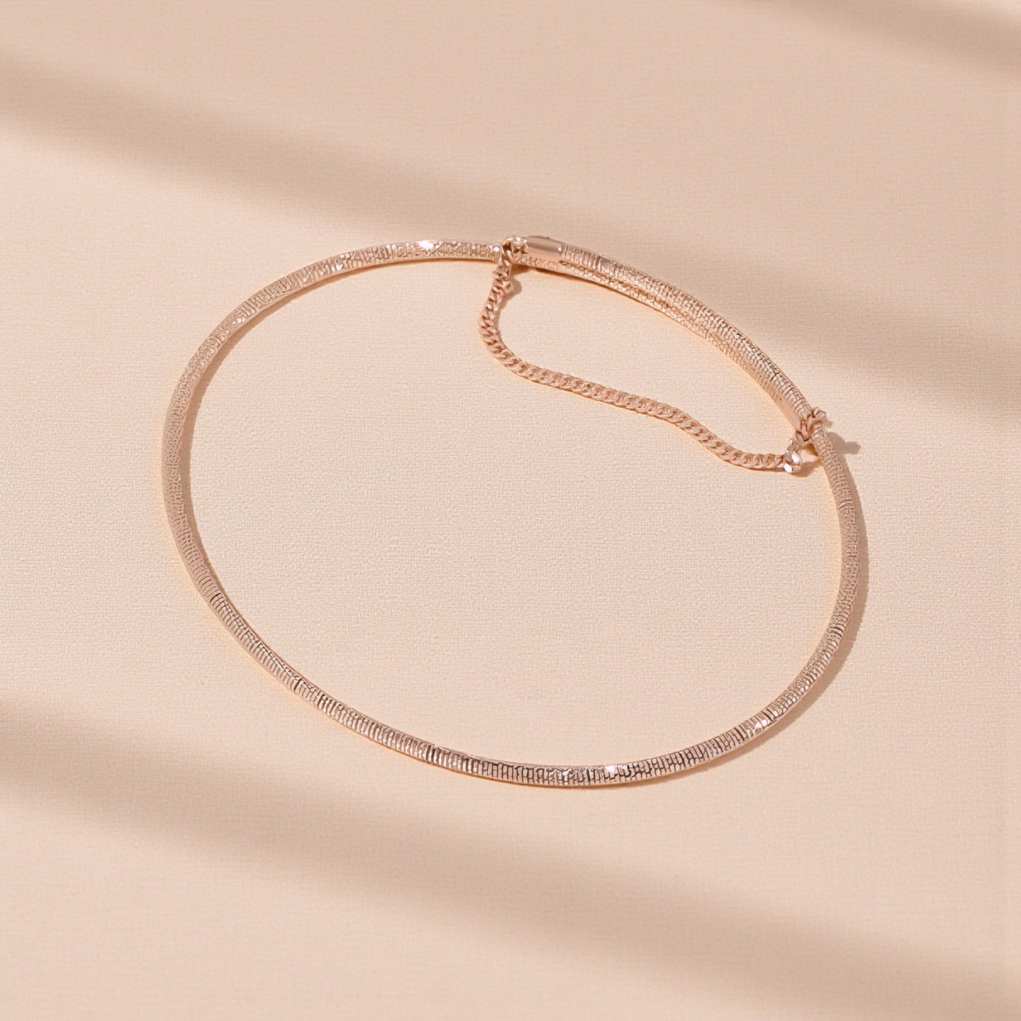 18K Rose Gold Soft Bangle Bracelet