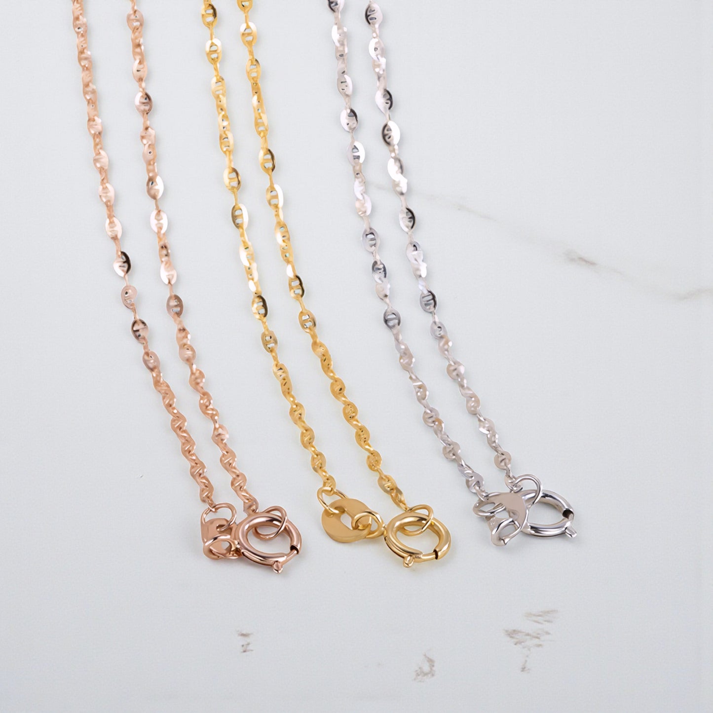 Genuine 18K Gold Necklace Chain