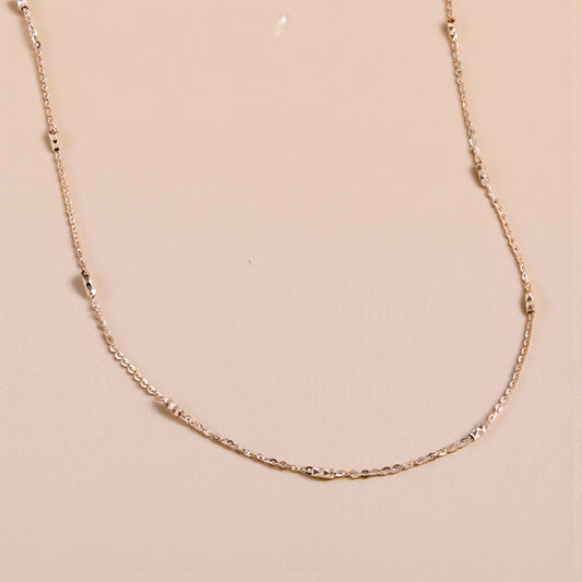 Genuine 18K Rose Gold Necklace Chain