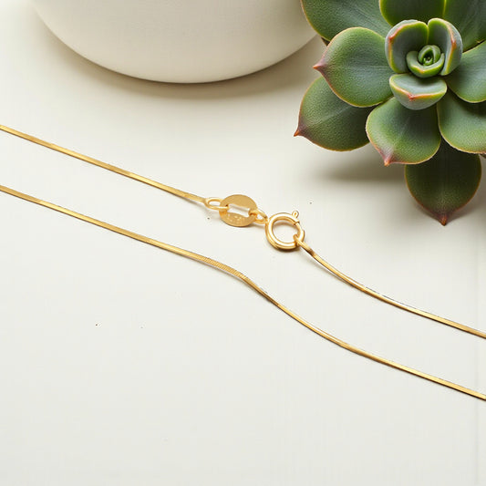 18K Gold Chain Necklace
