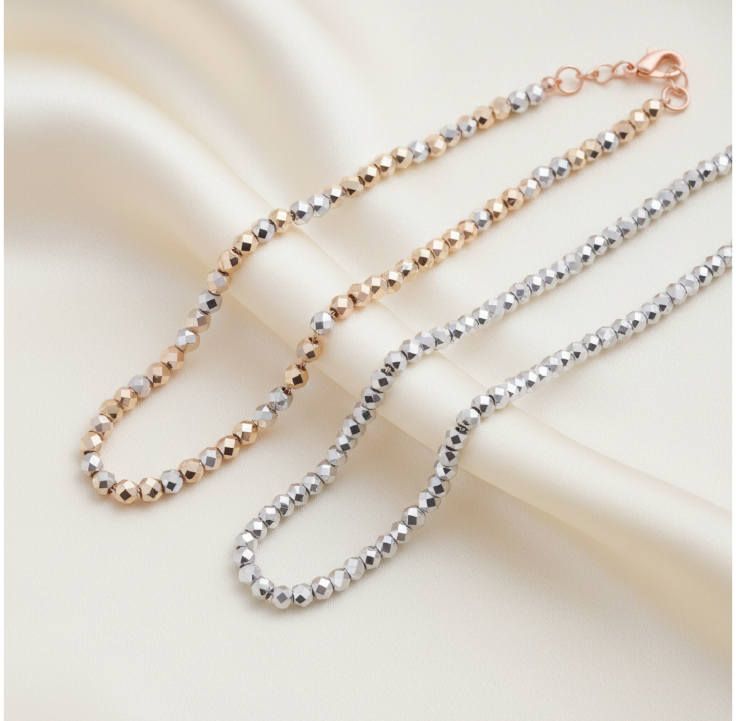 18K Gold Laser Beads Bracelet