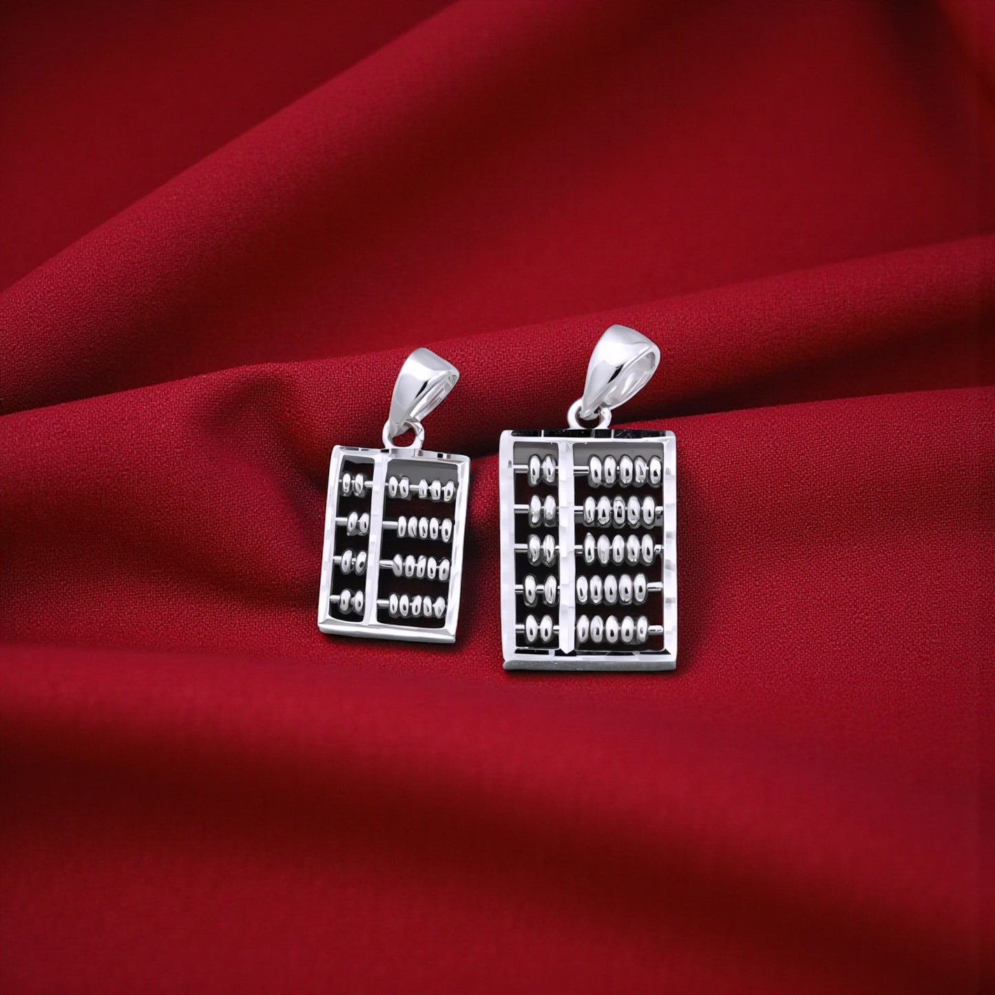 18K Rose and Yellow Gold Abacus Charm Pendant