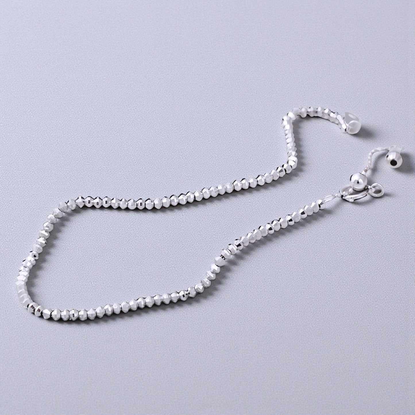 18K Gold Laser Beads Adjustable Bracelet