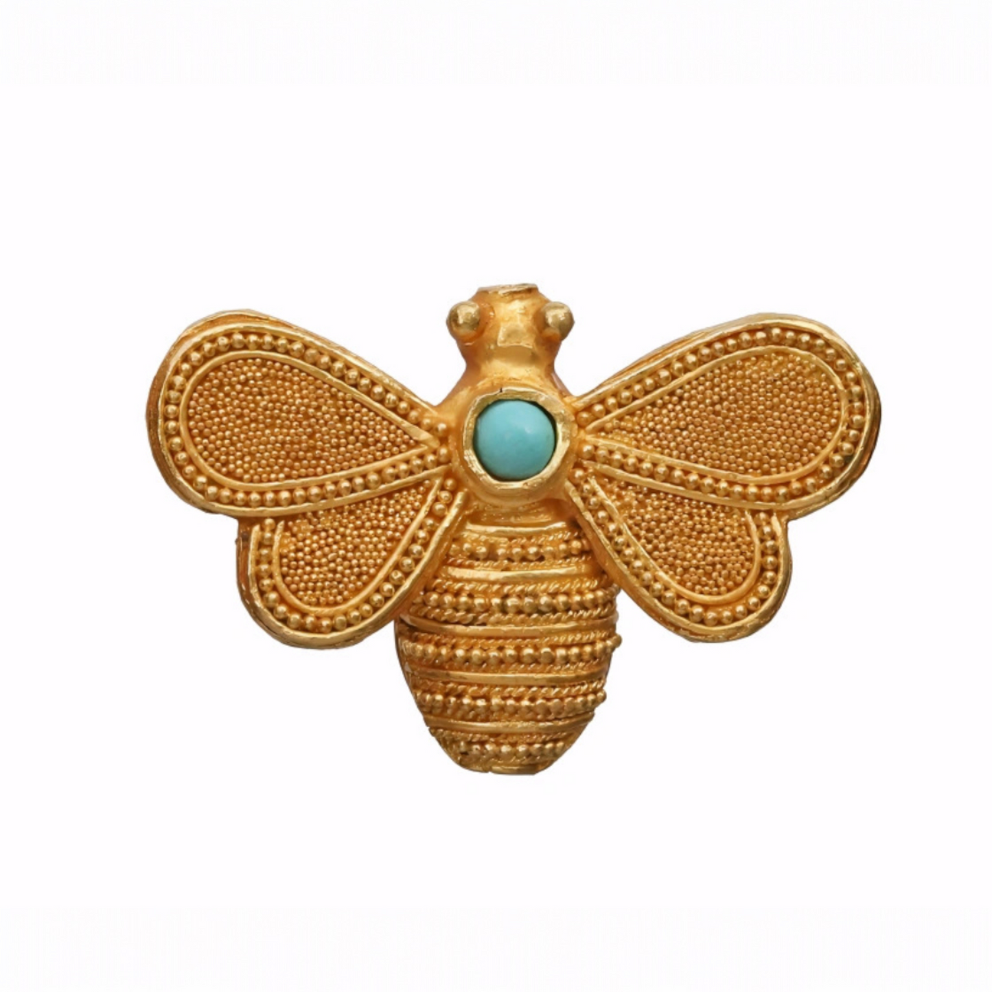 24K 999 Gold Ancient Vintage Cultural Craft Butterfly and Bee Pendant