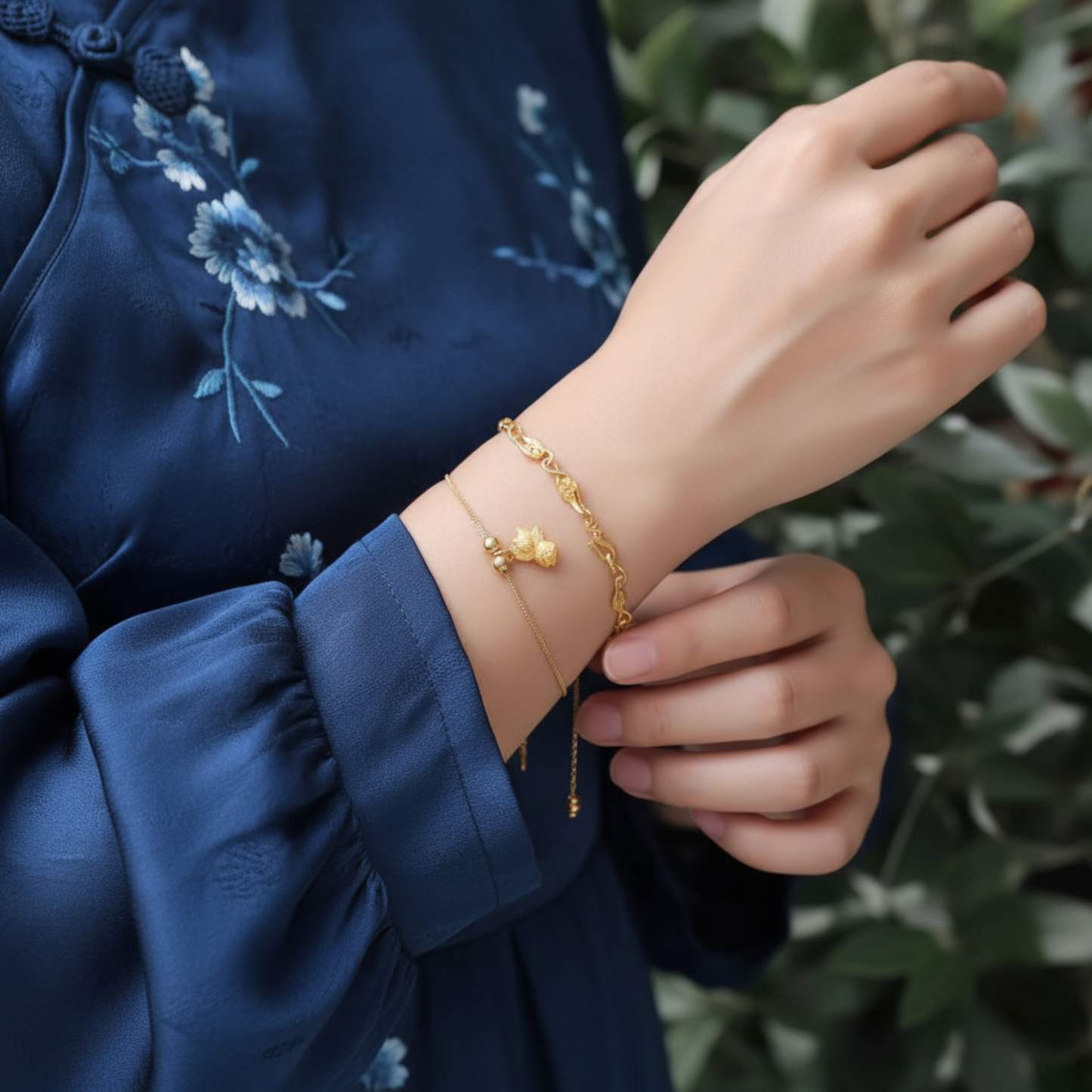 24K 999 Gold Lucky Asian Gold Fish Koi D.I.Y Charm Pendant