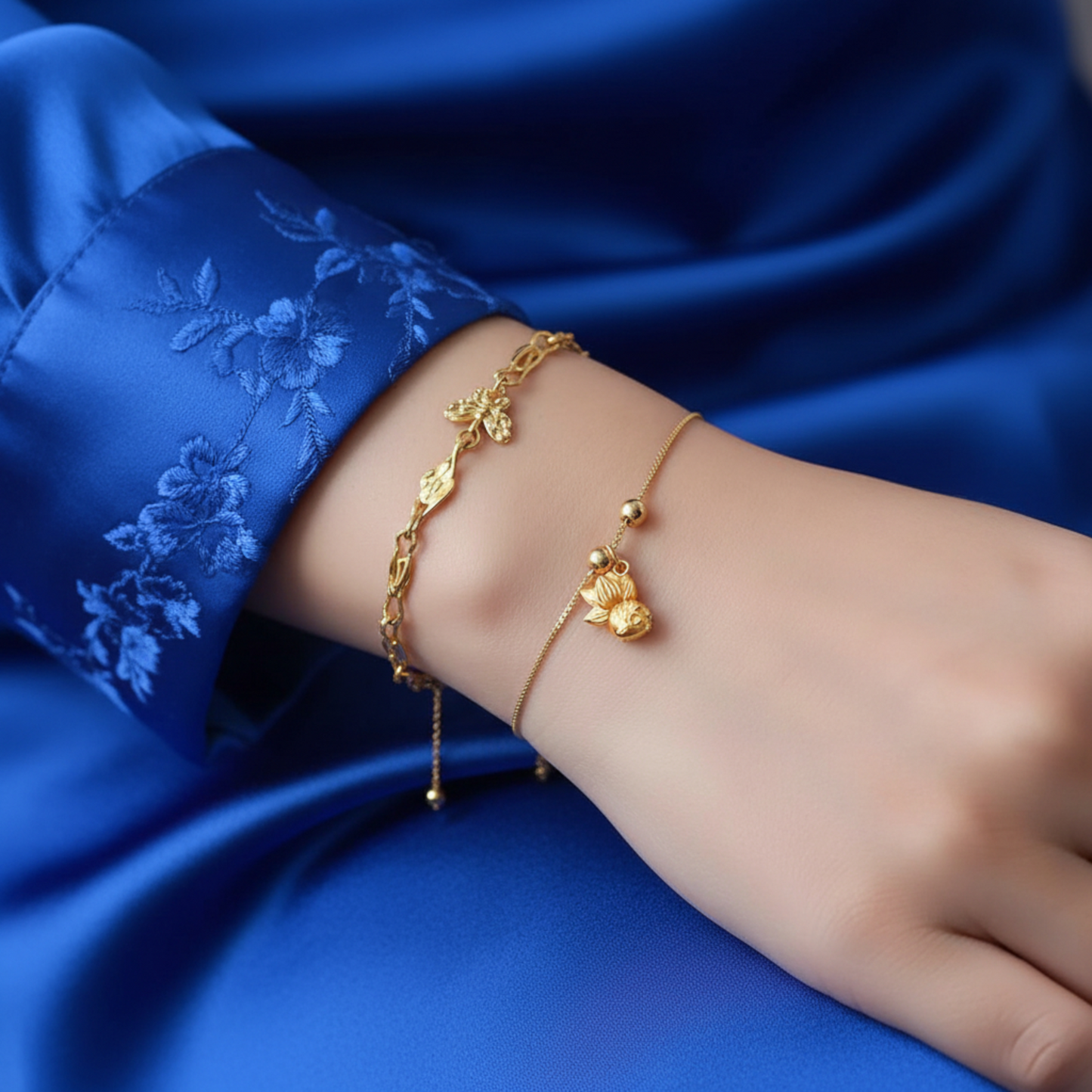 24K 999 Gold Lucky Asian Gold Fish Koi D.I.Y Charm Pendant