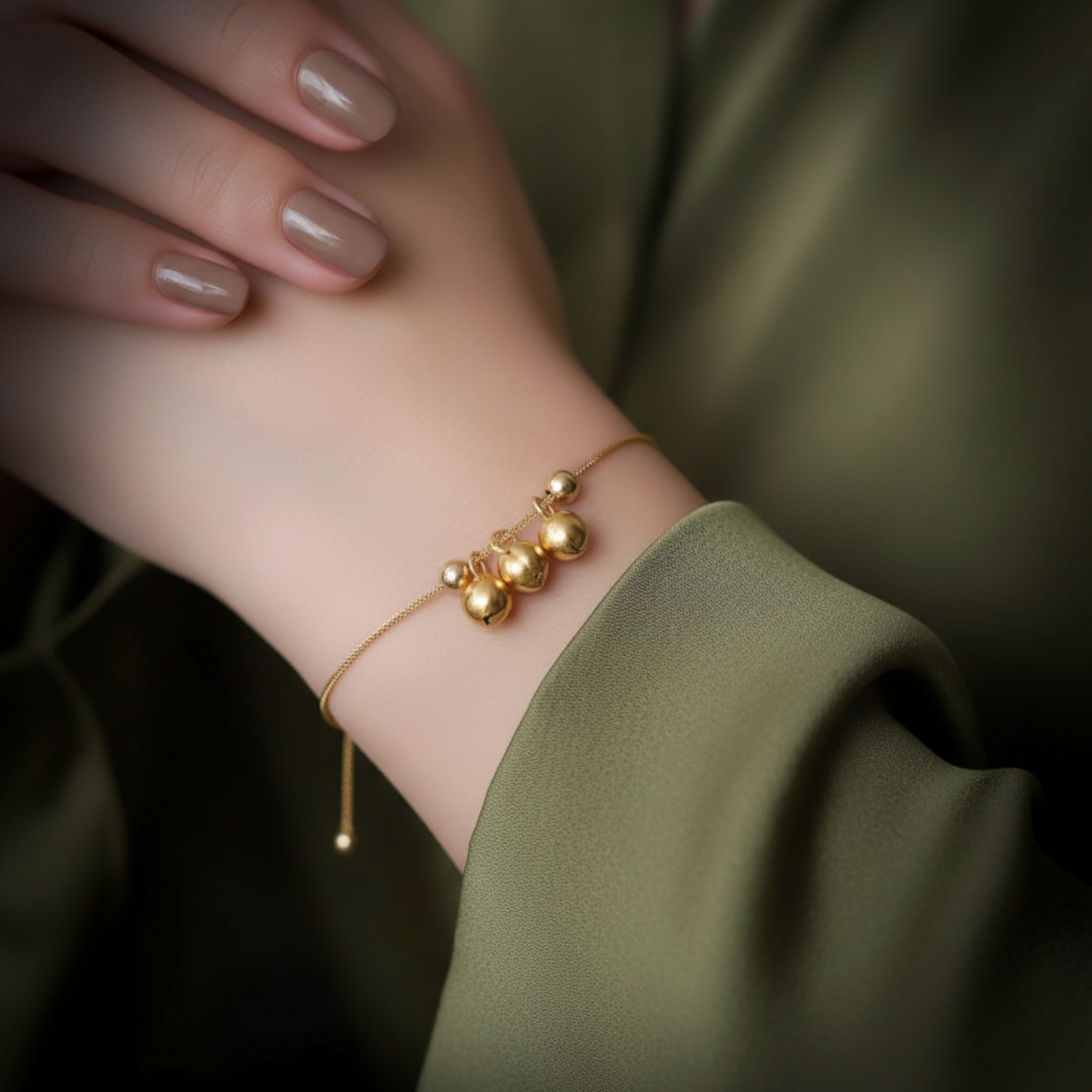 24K 999 Gold Mini Engraved Blessing Chinese Words Lucky Peach D.I.Y Charm Pendant