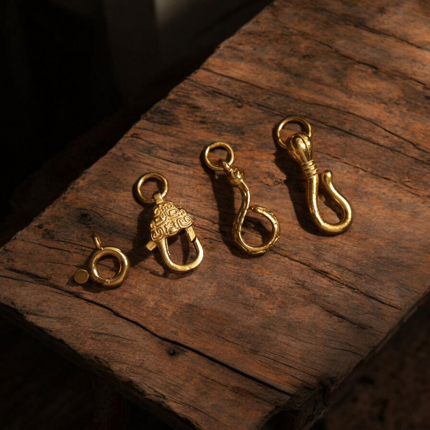 24K Gold D.I.Y Universal Connector Hook Lobster clasp