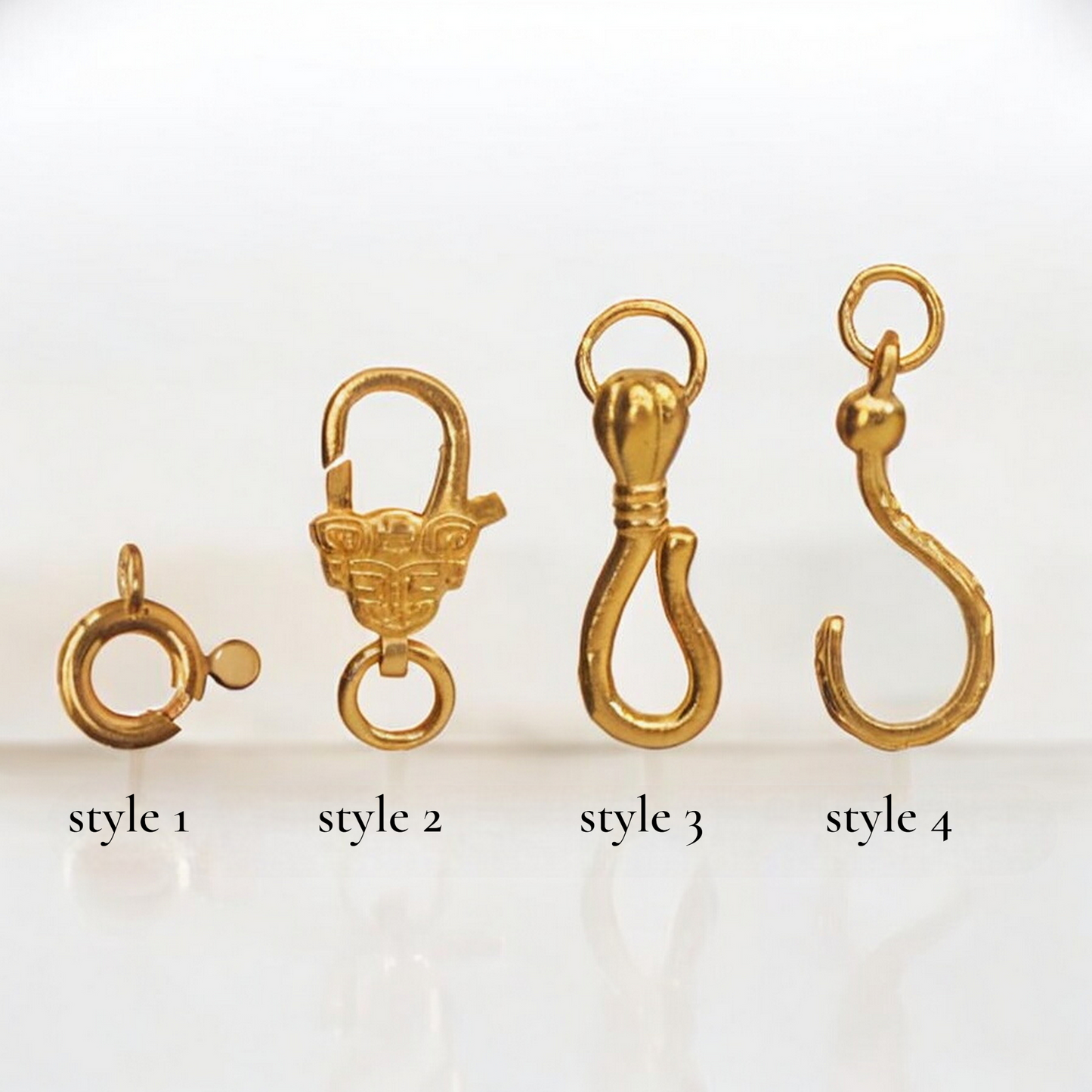 24K Gold D.I.Y Universal Connector Hook Lobster clasp