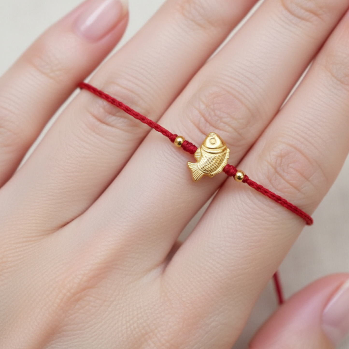 24k 999 Gold Lucky Carp Fish Leaping Over Dragon Gate Charm Braided Rope Bracelet