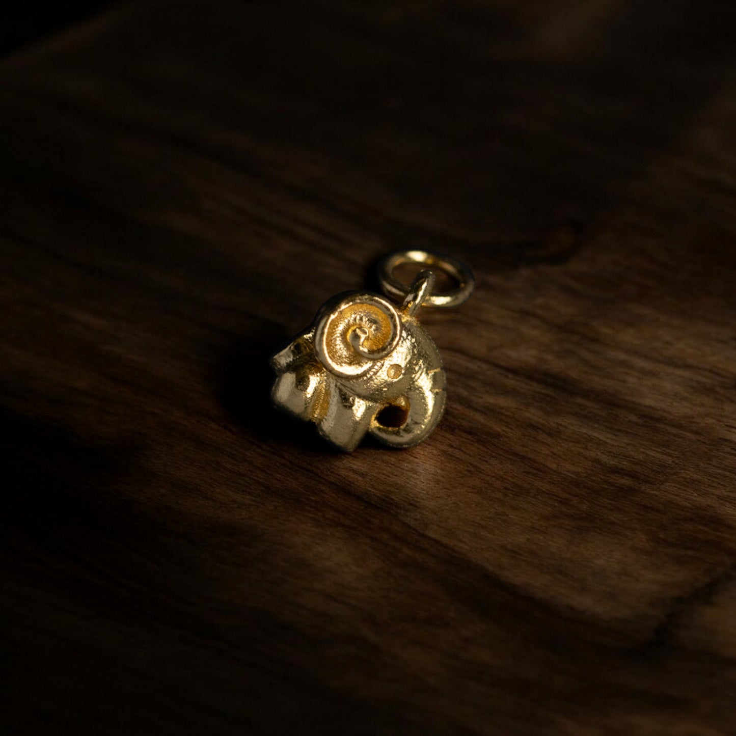 24K 999 Pure Gold Cute Big Ear Blessing Lucky Elephant D.I.Y Charm