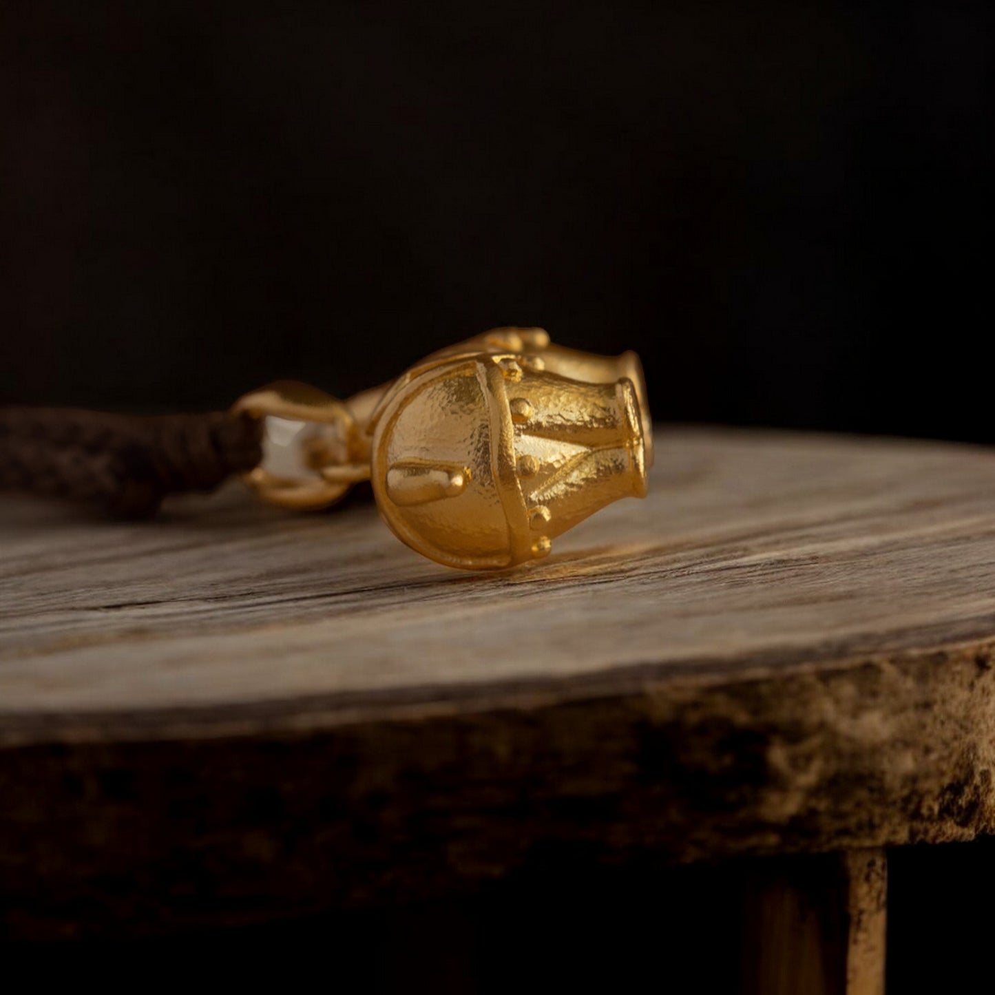 24K 999 Pure Gold Exquisite Tang Horse Unisex Pendant