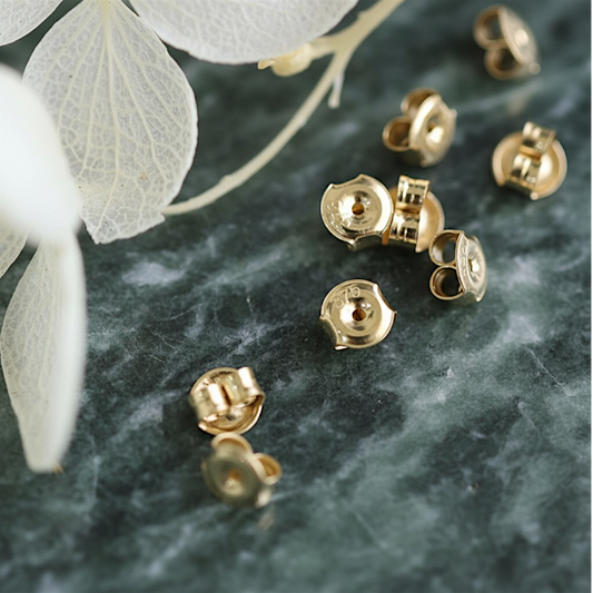 9K Pure Gold Earring Backing Back