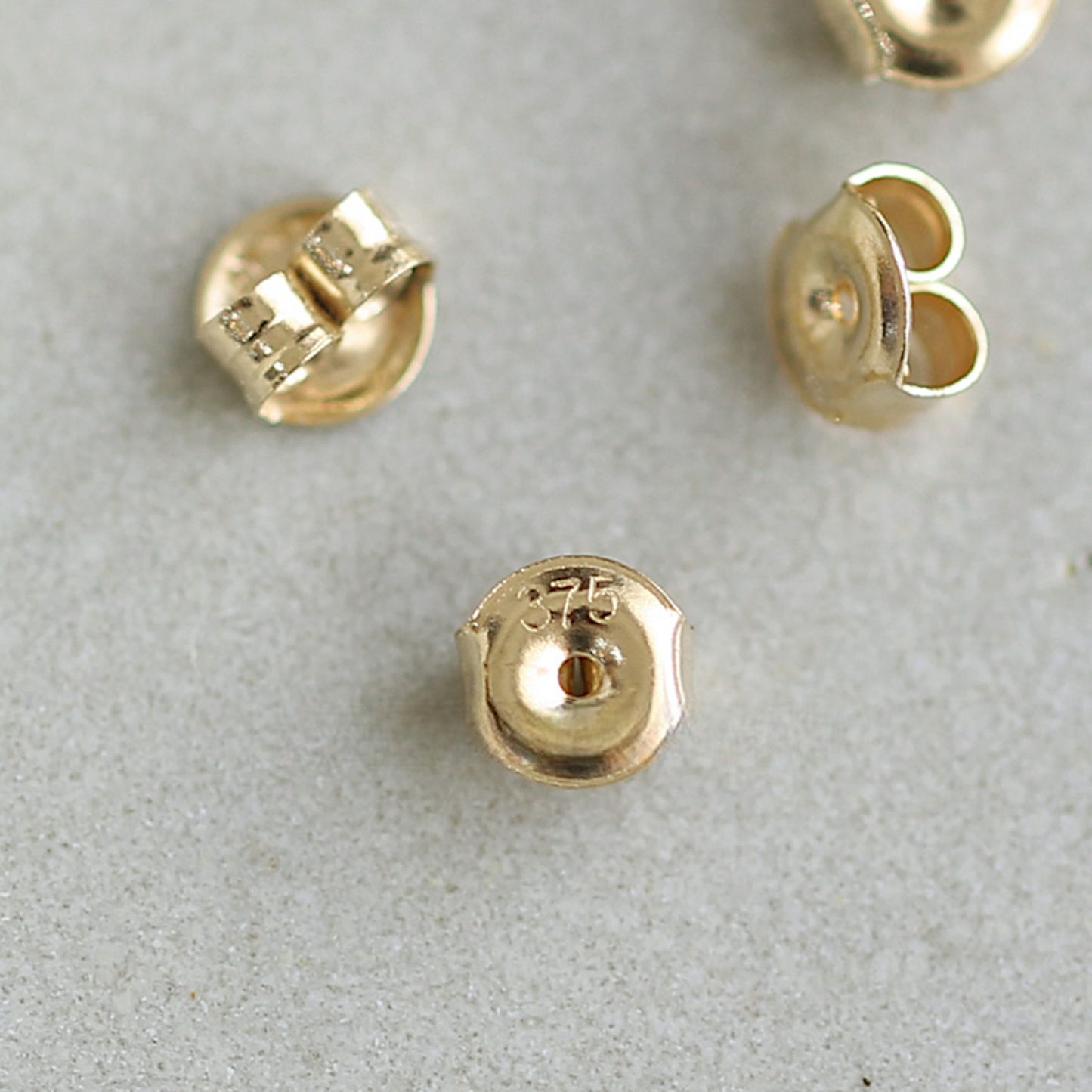 9K Pure Gold Earring Backing Back