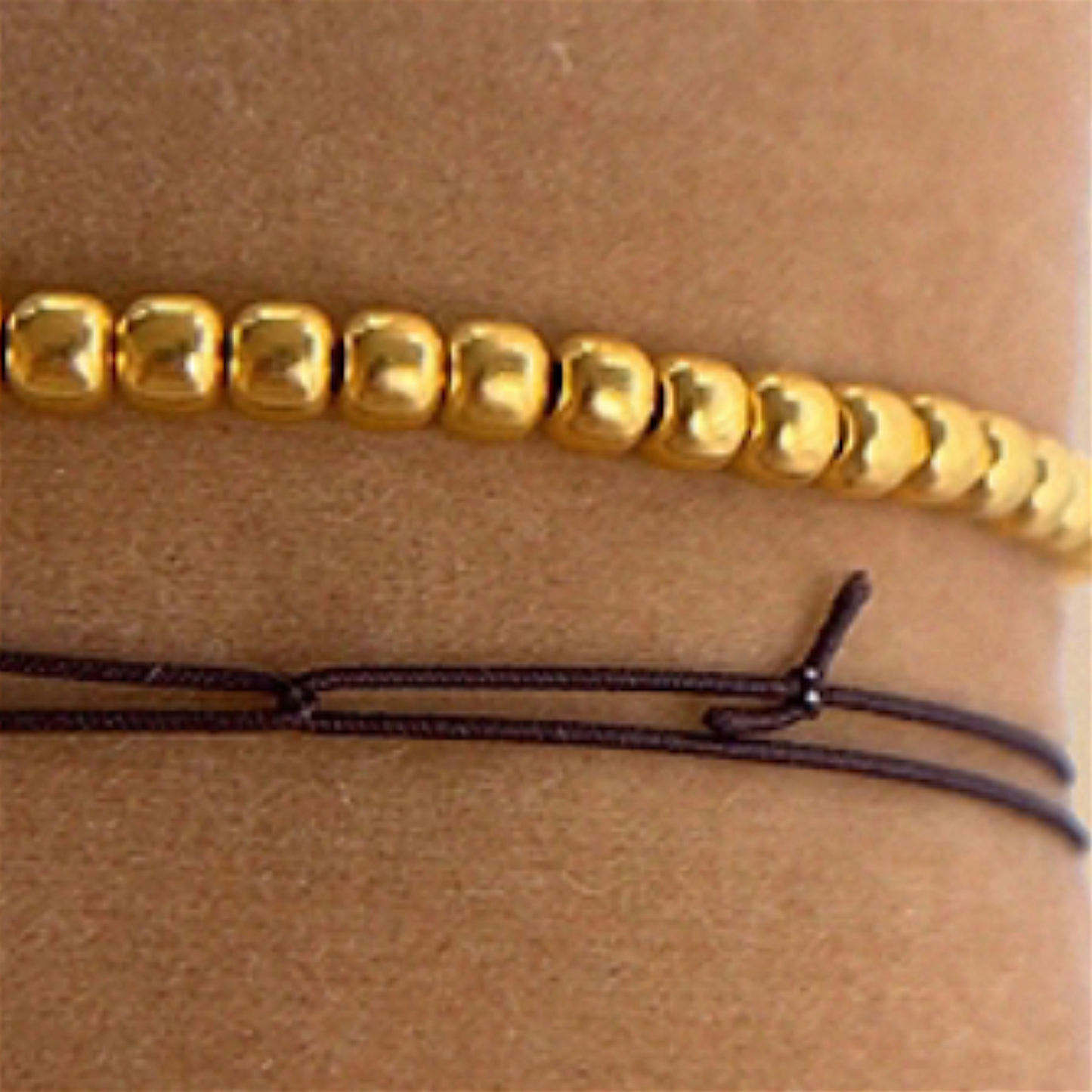 24k Pure 999 Gold Minimal Beads Bracelet