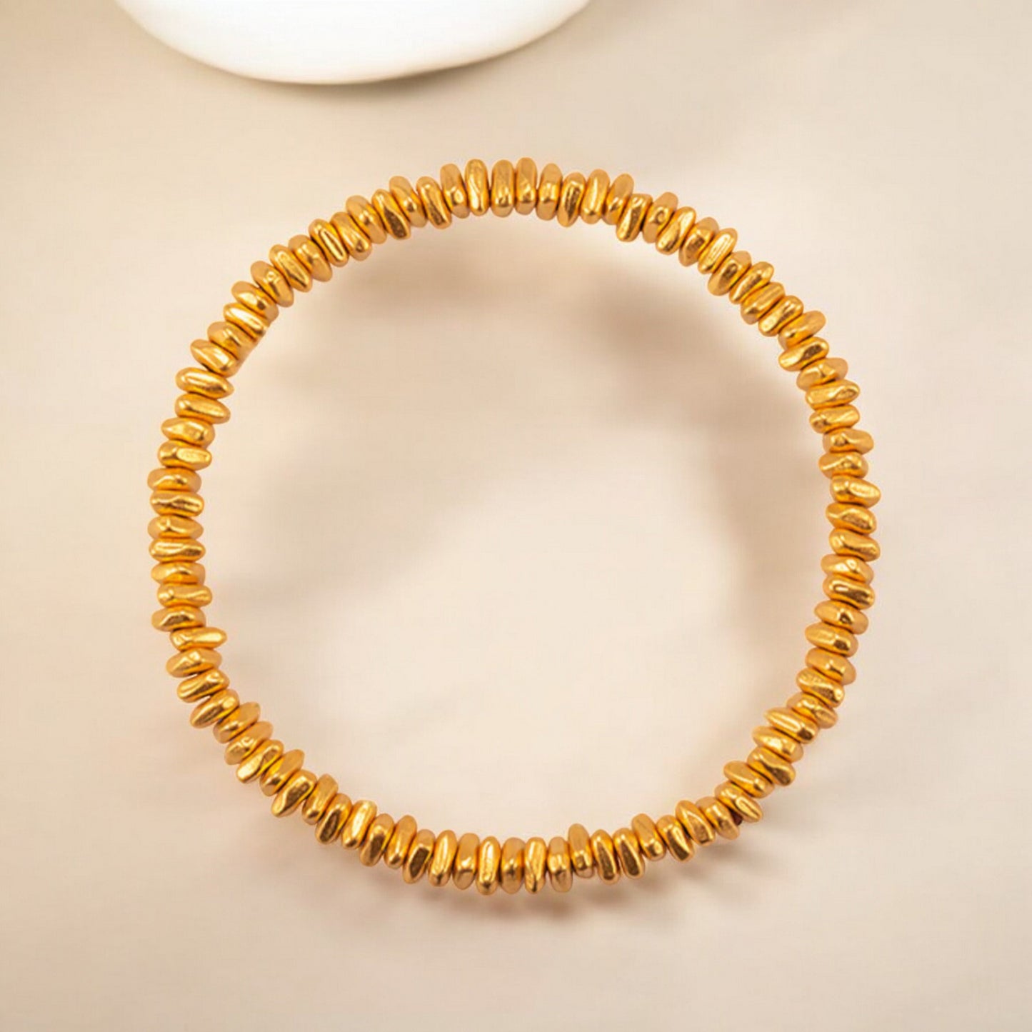 24k Pure 999 Gold Lucky Beads Bracelet