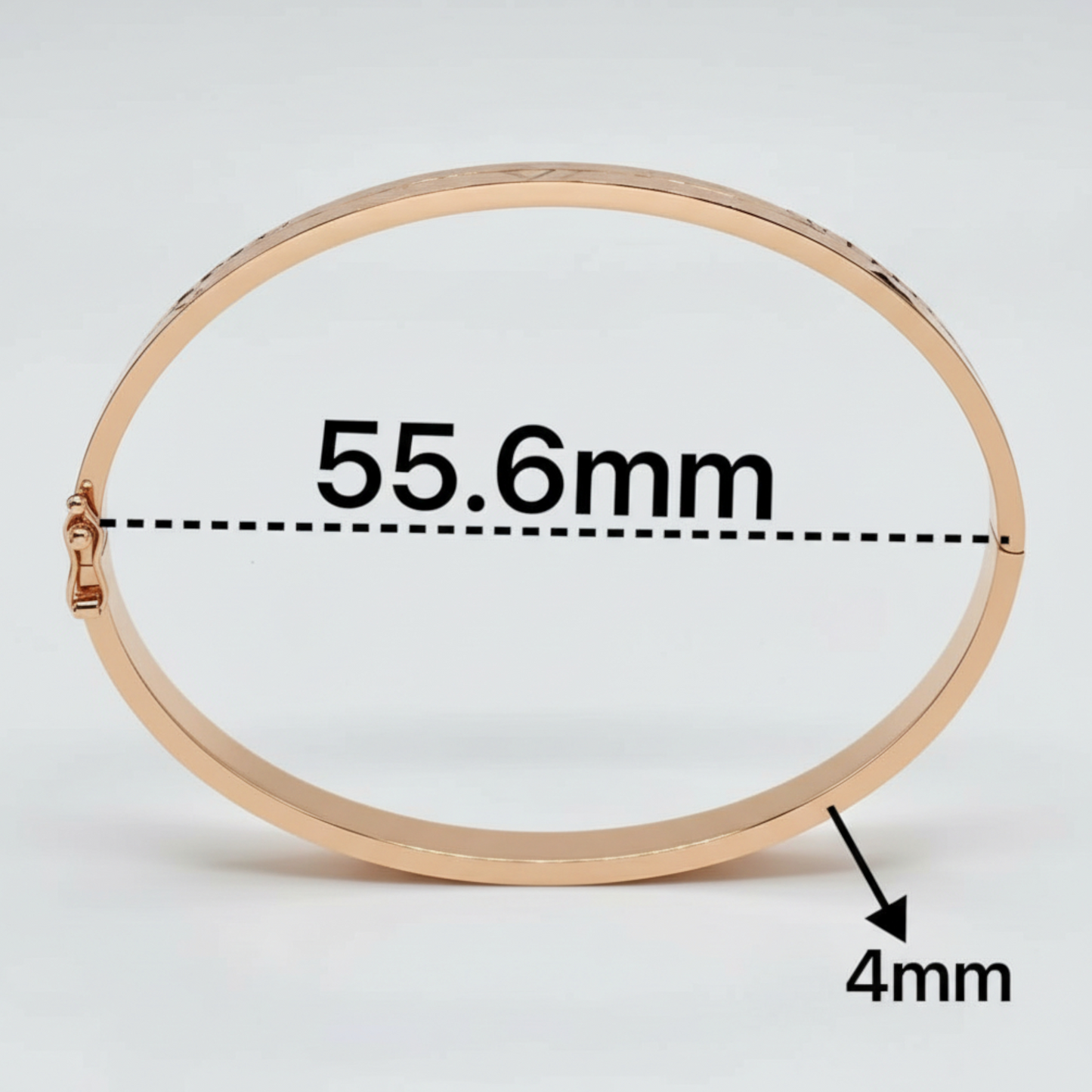 18K Rose Gold Bangle Bracelet
