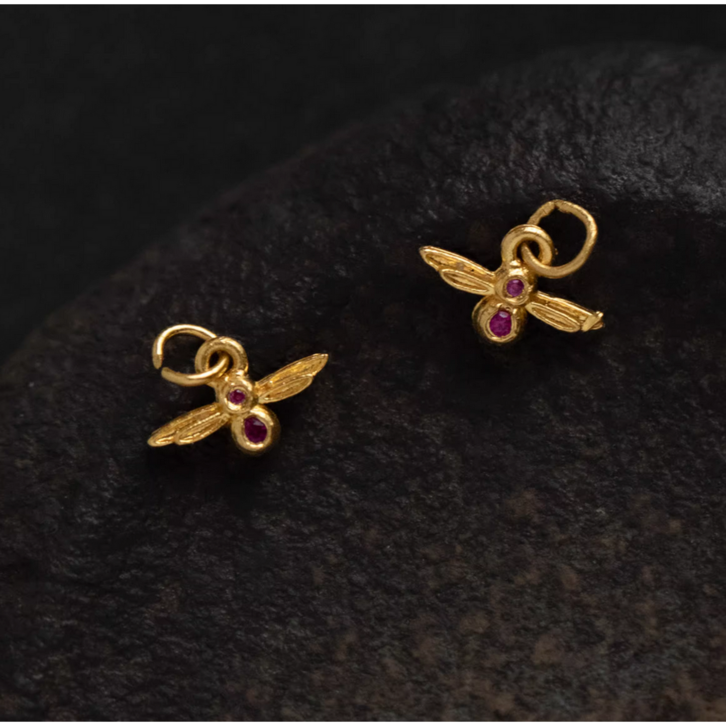 24K 999 Pure Gold Mini D.I.Y Dragonfly Charm