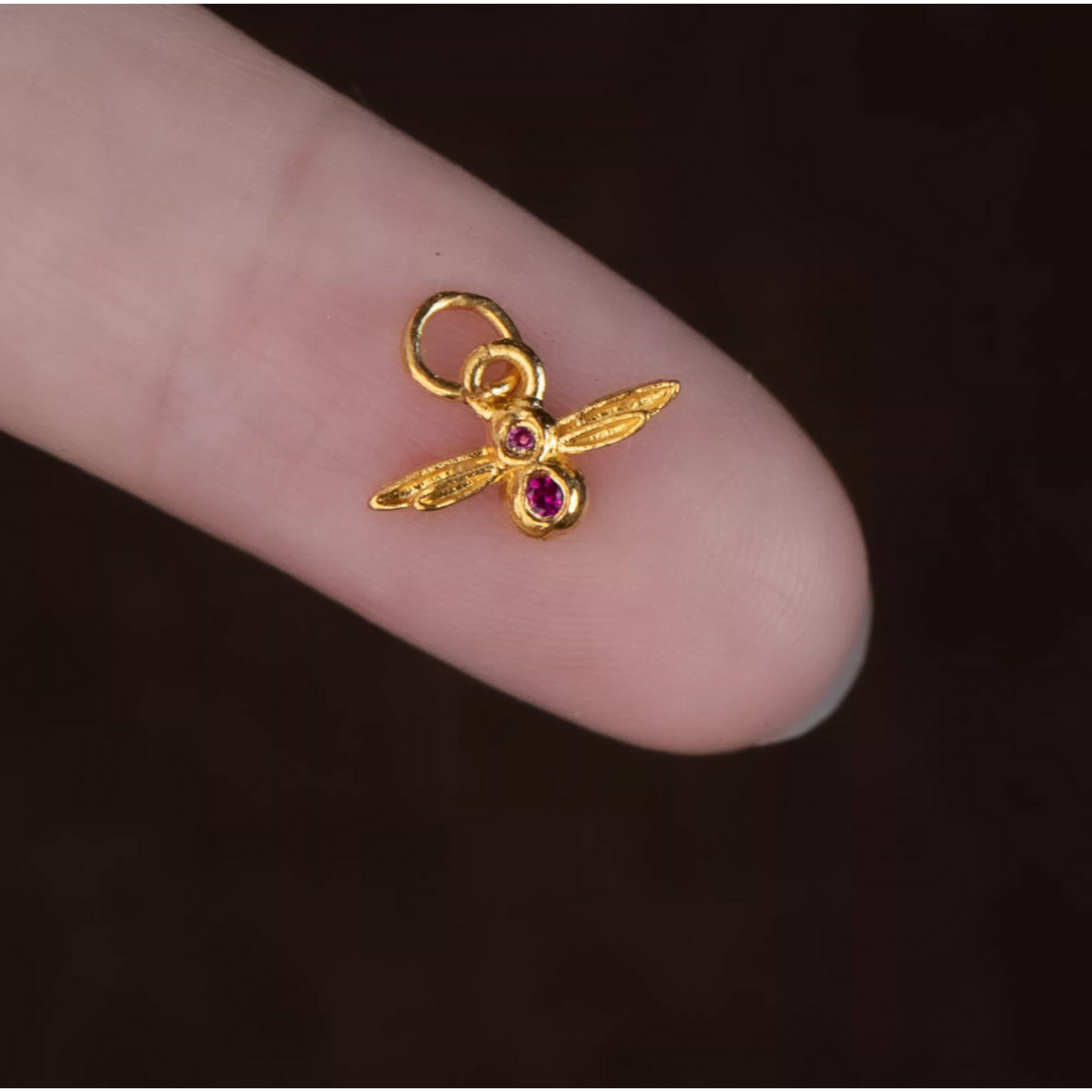 24K 999 Pure Gold Mini D.I.Y Dragonfly Charm