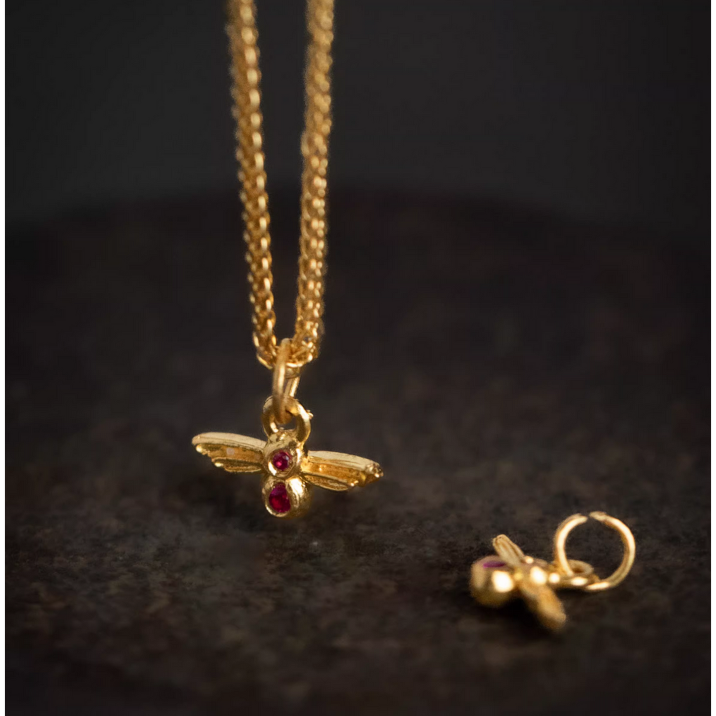 24K 999 Pure Gold Mini D.I.Y Dragonfly Charm