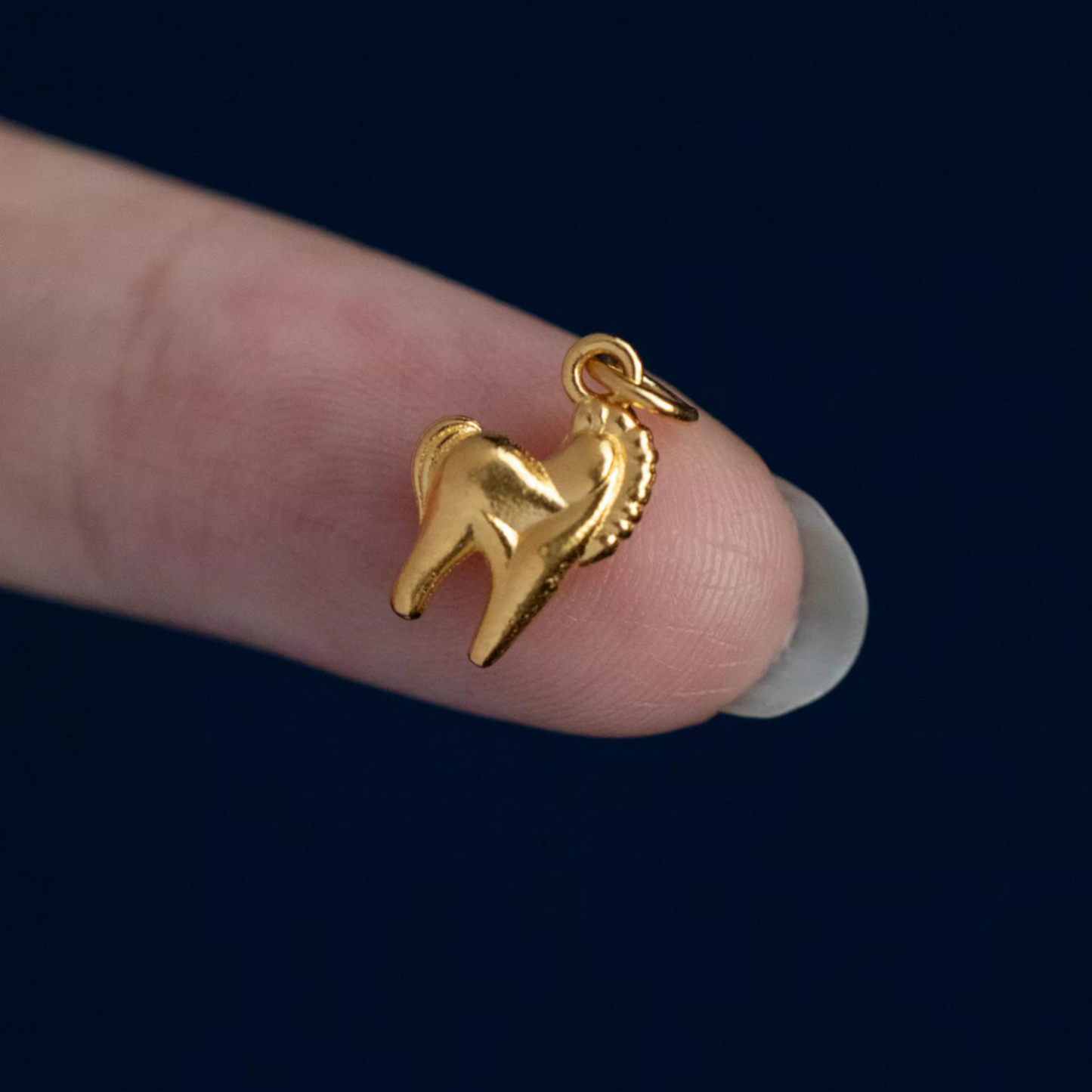 24K 999 Pure Gold Chinese Zodiac Lucky Horse Small Charm