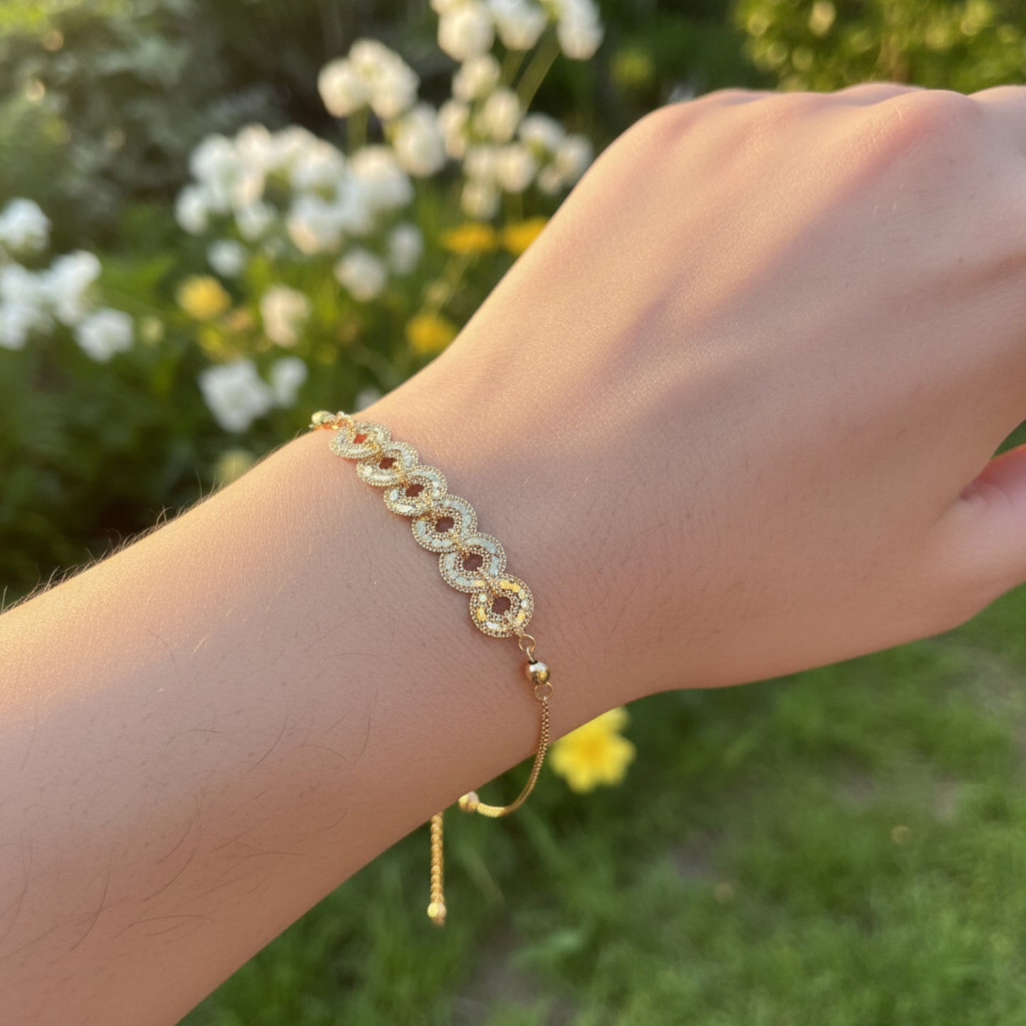 14K Real Gold Minimal Lucky Charm Five Emperors Coin Bracelet and Necklace