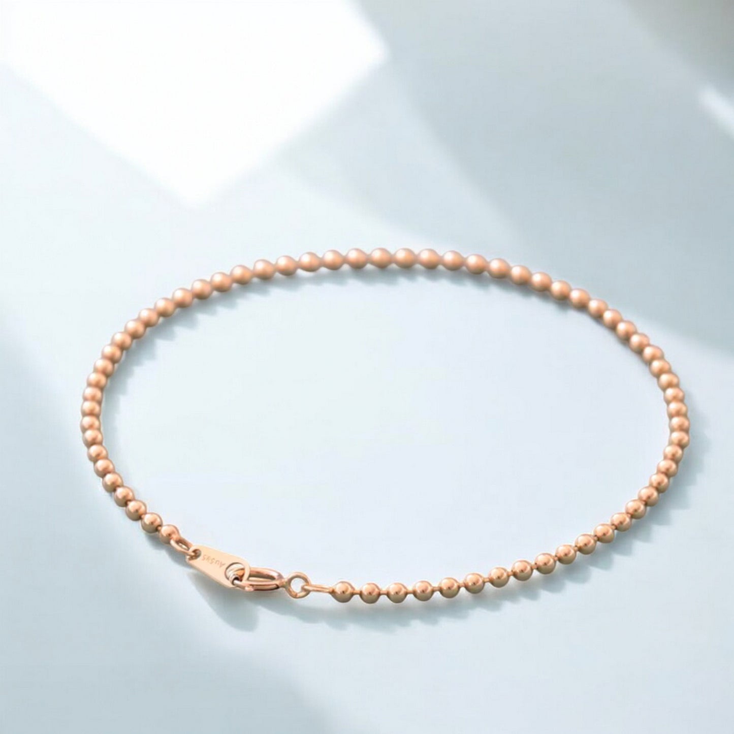 14K Gold Minimal Beads Gold Bracelet